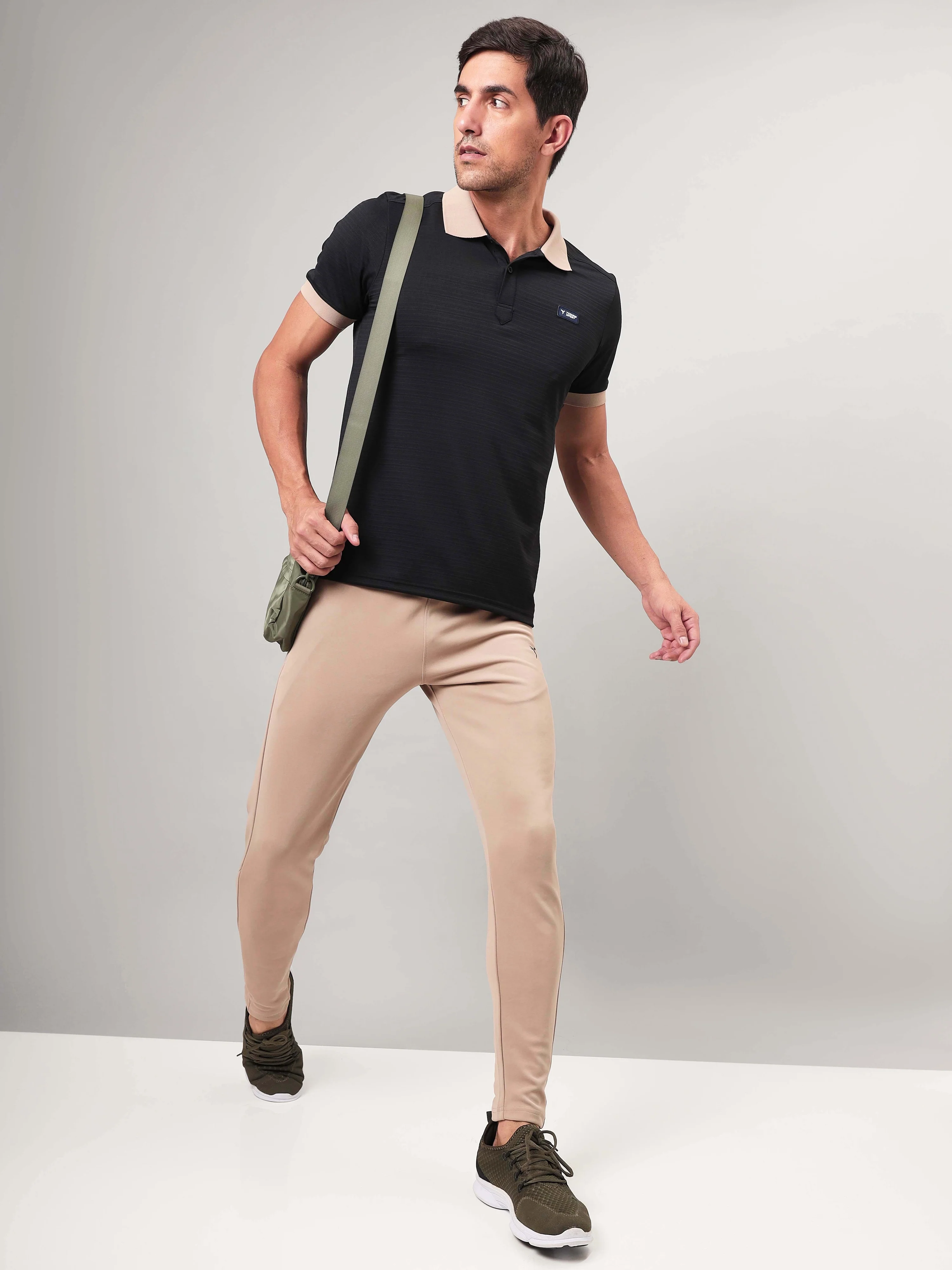 Men Solid Slim Fit Polo Sports T-shirt with MATPIQ (Pack of 2) - Image 7