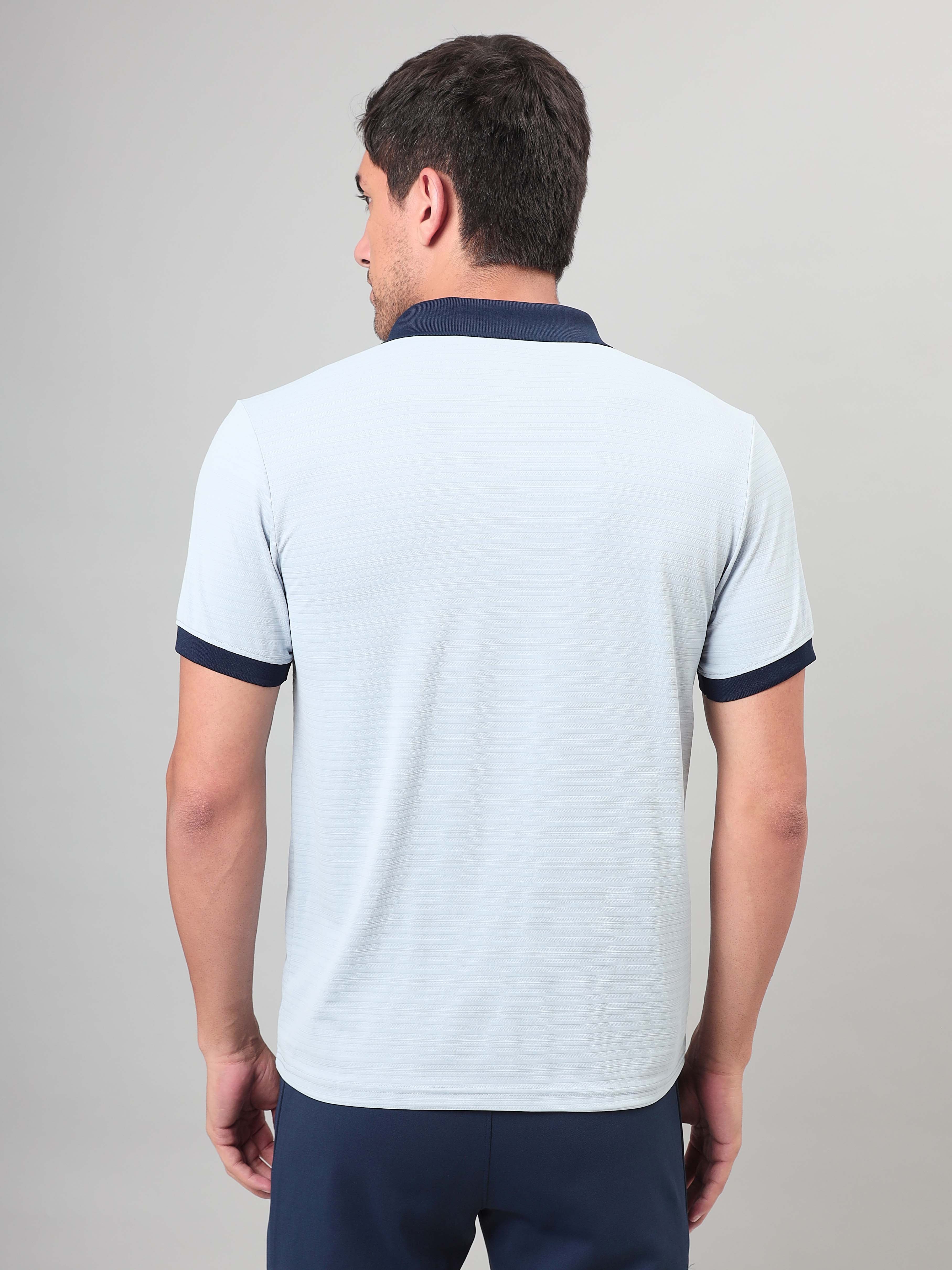 Men Solid Slim Fit Polo Sports T-shirt with MATPIQ (Pack of 2) - Image 3