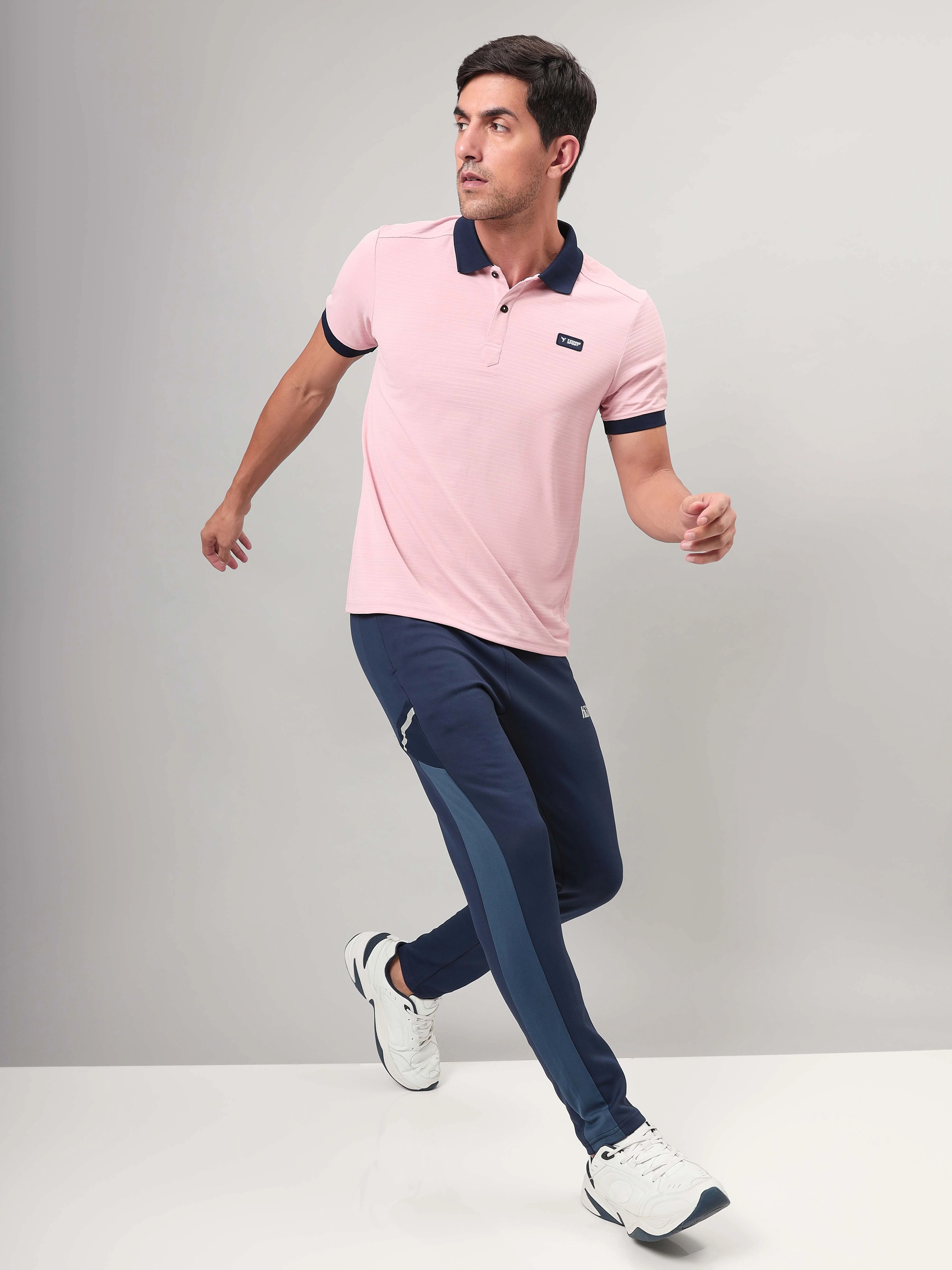 Men Solid Slim Fit Polo Sports T-shirt with MATPIQ (Pack of 2) - Image 6