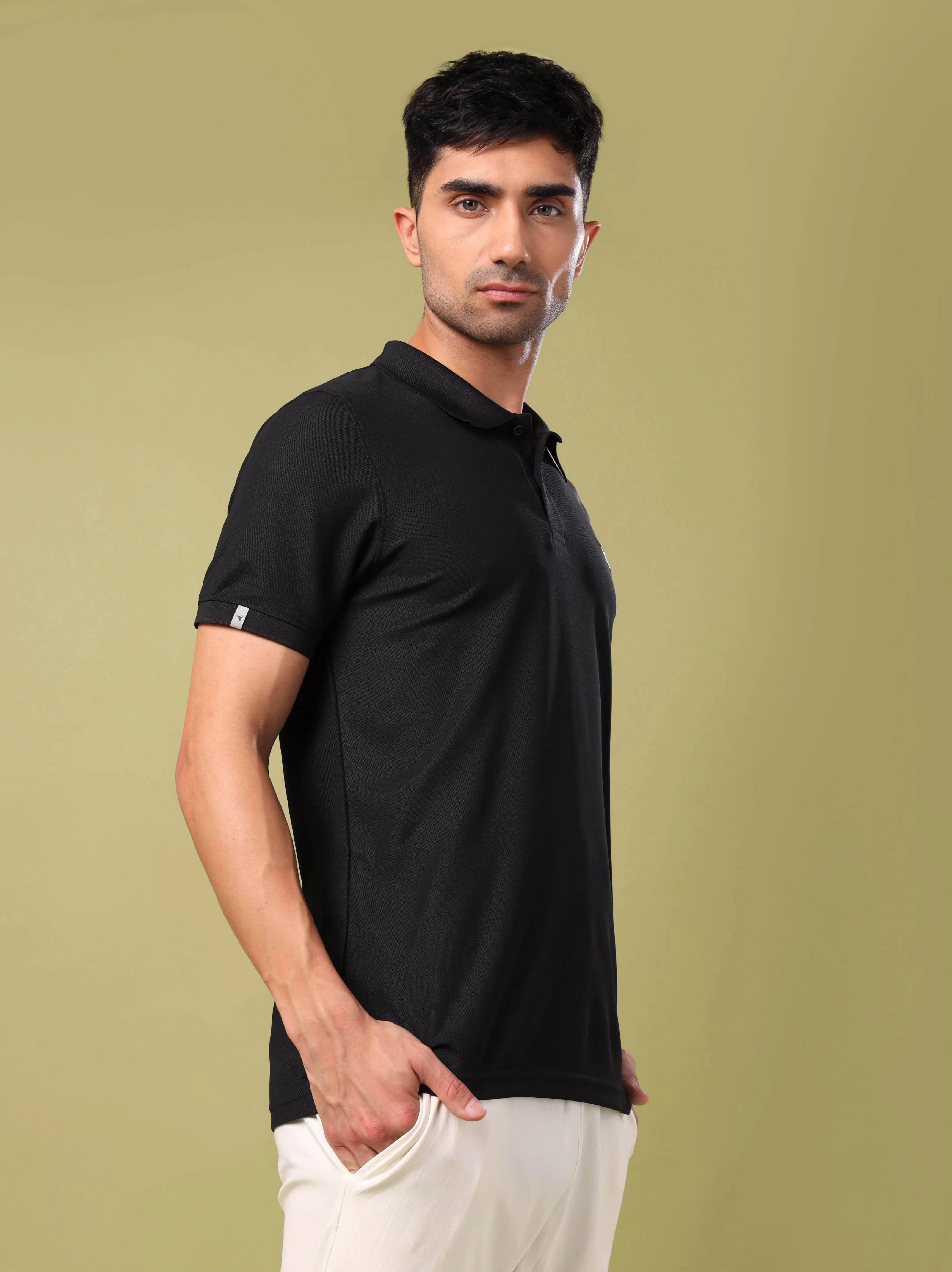 Men Solid Slim Fit Polo T-shirt  pack of 2 with MATPIQ - Image 5