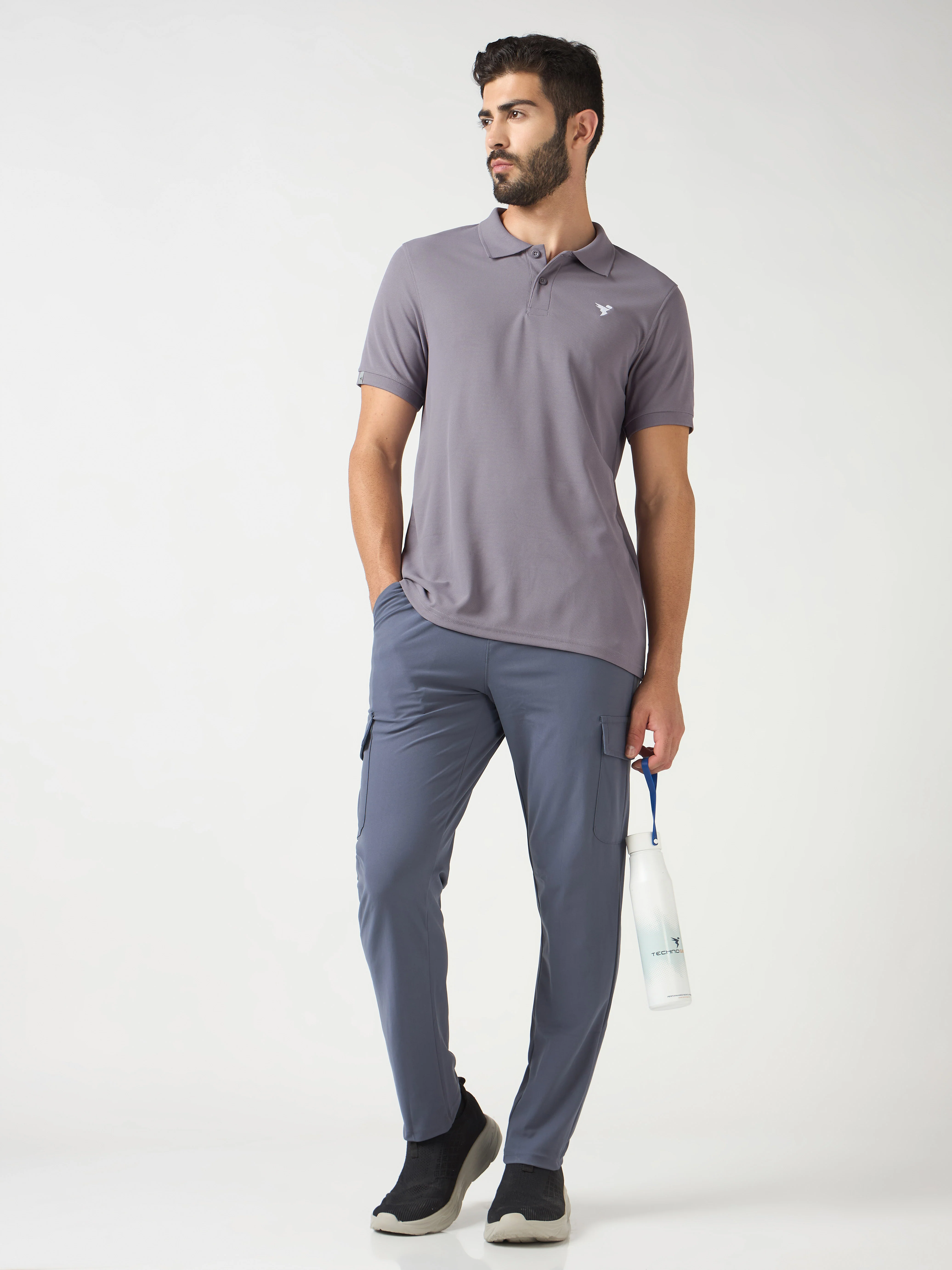 Men Solid Slim Fit Polo T-shirt  pack of 2 with MATPIQ - Image 8