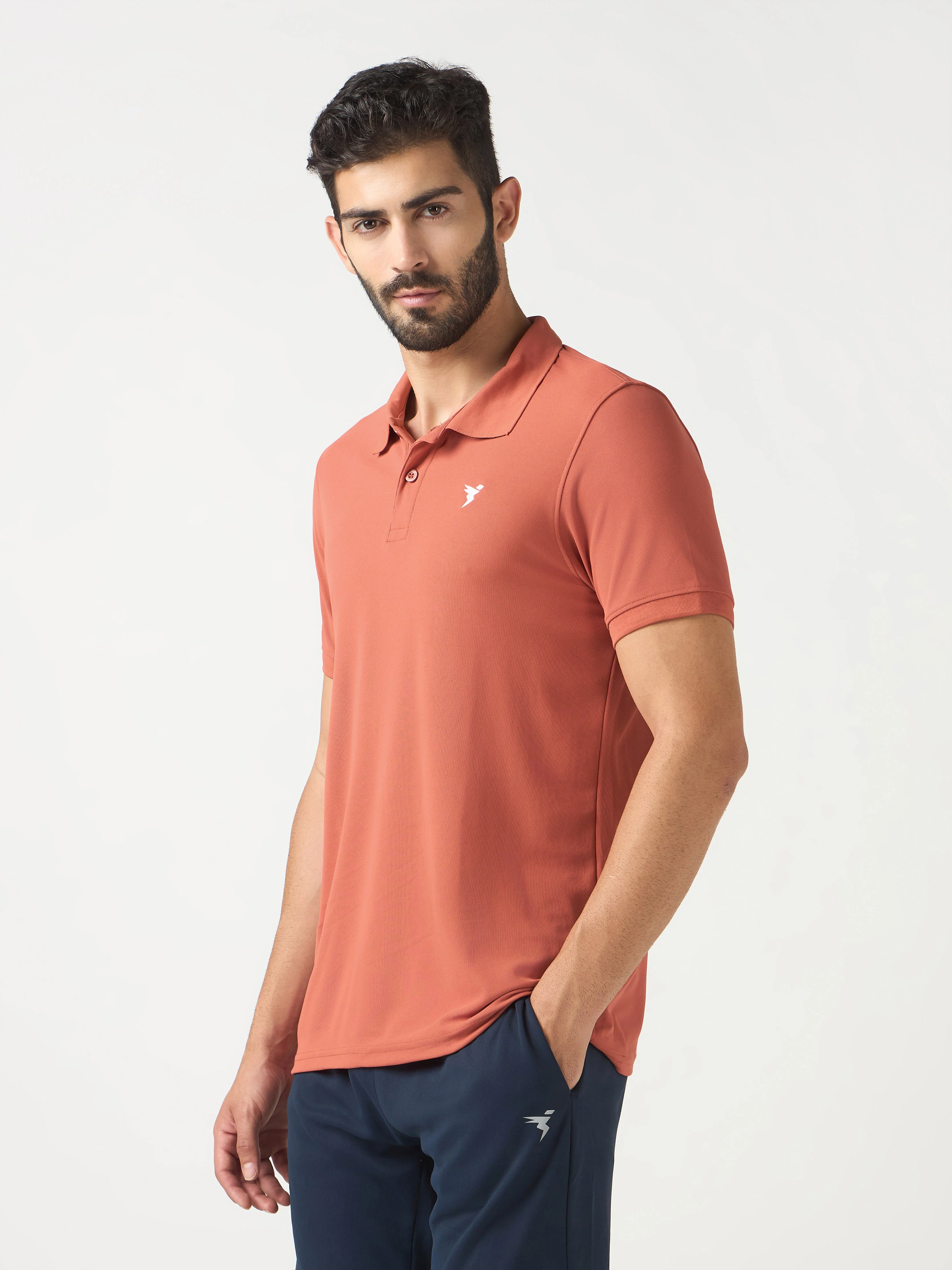 Men Solid Slim Fit Polo T-shirt  pack of 2 with MATPIQ - Image 4