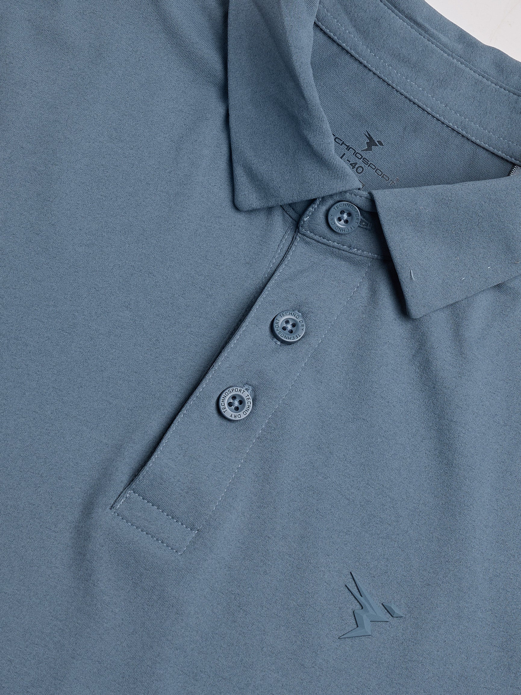 Men Solid Slim Fit Polo T-shirt with COTFLEX - Image 7