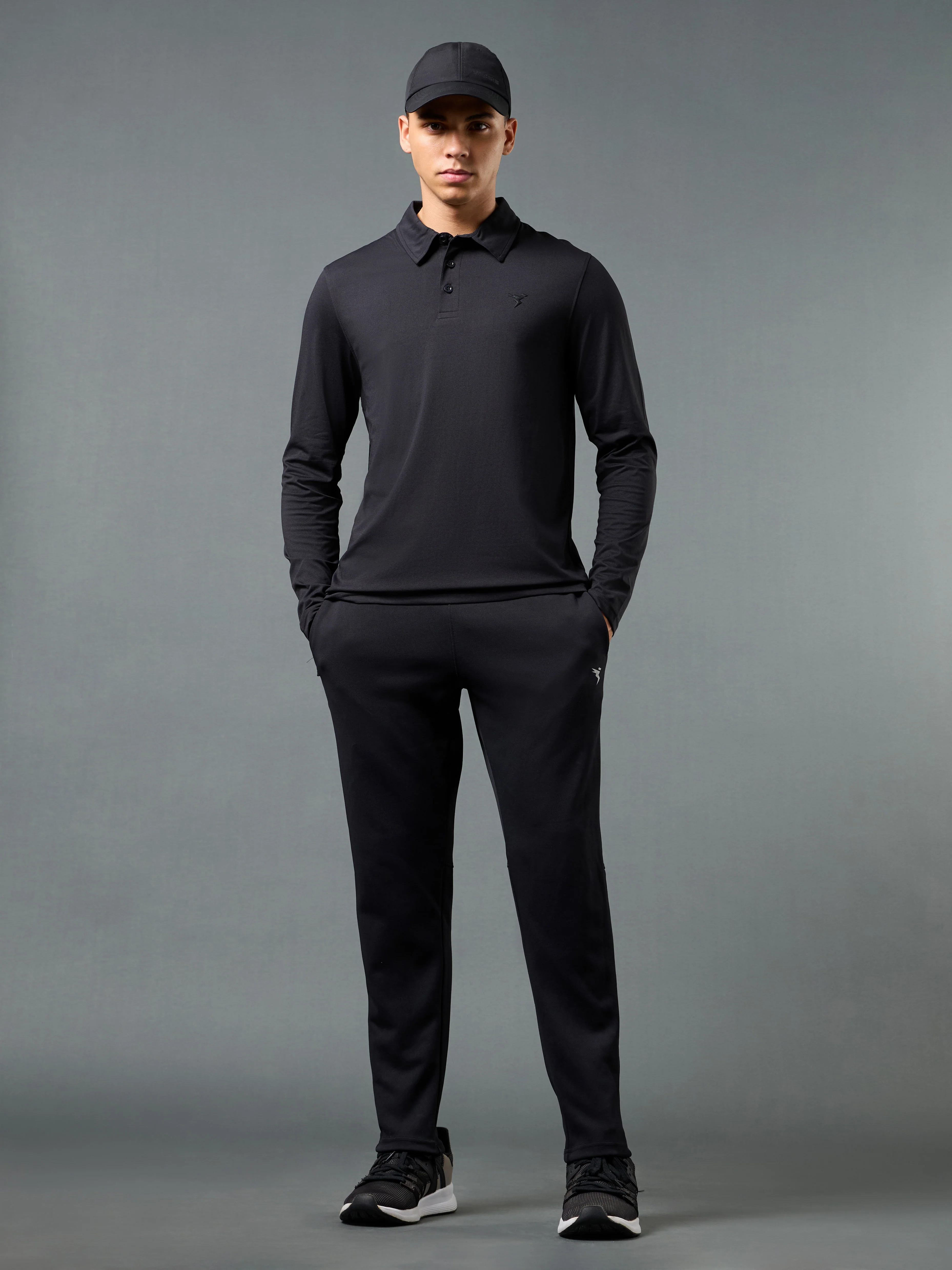 Men Solid Slim Fit Polo T-shirt with COTFLEX - Image 5