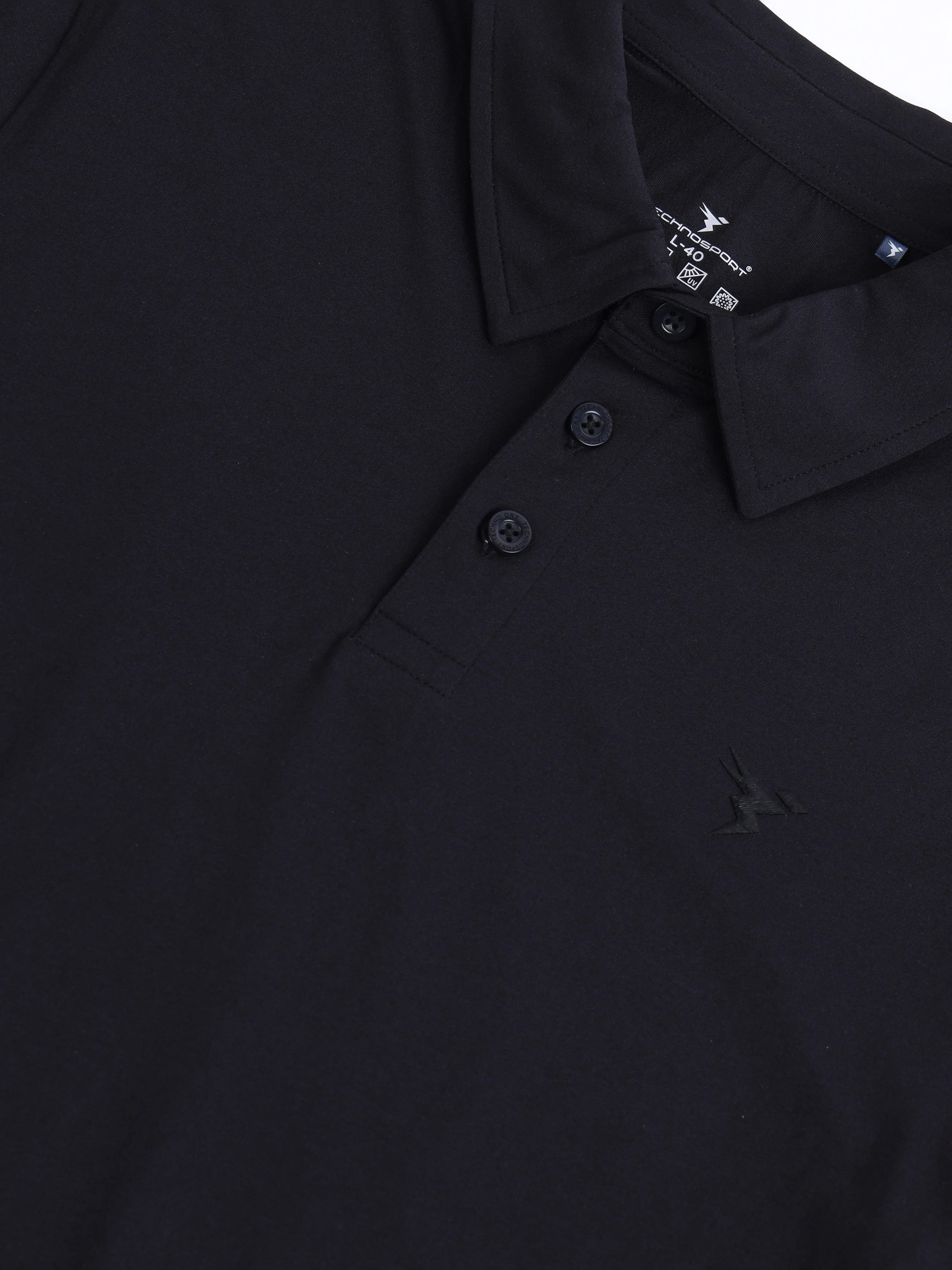Men Solid Slim Fit Polo T-shirt with COTFLEX - Image 7