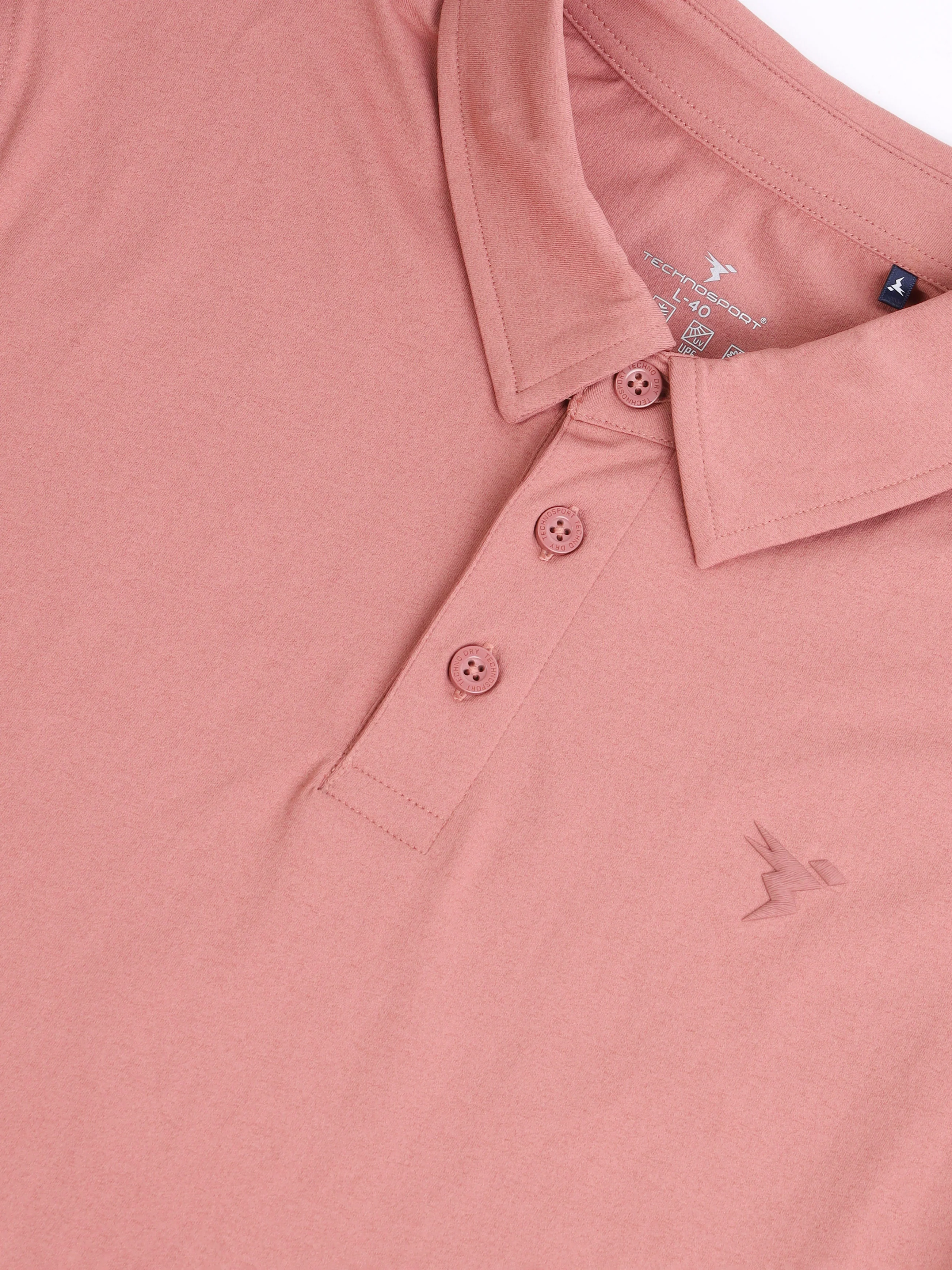 Men Solid Slim Fit Polo T-shirt with COTFLEX - Image 7