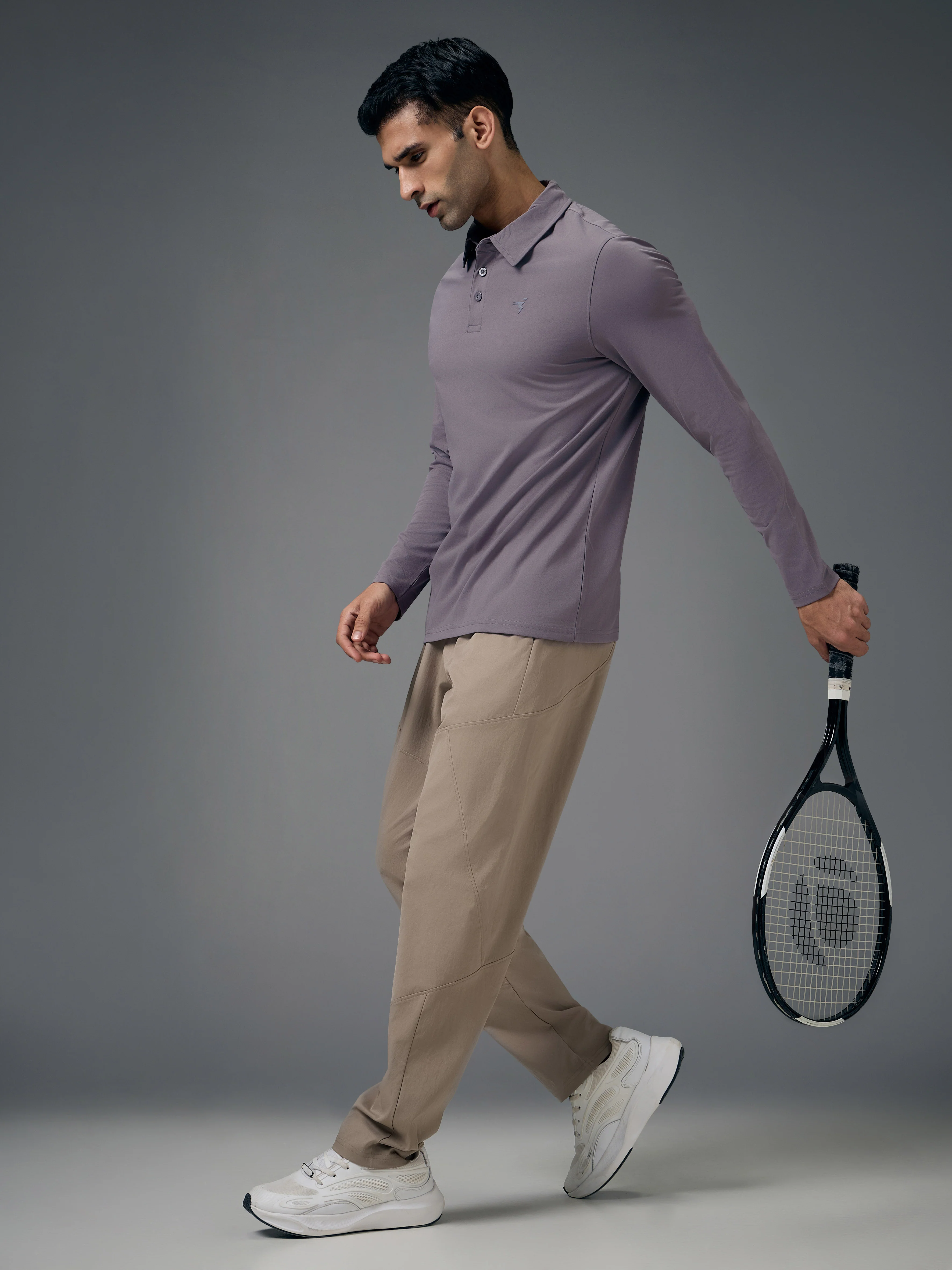Men Solid Slim Fit Polo T-shirt with COTFLEX - Image 5
