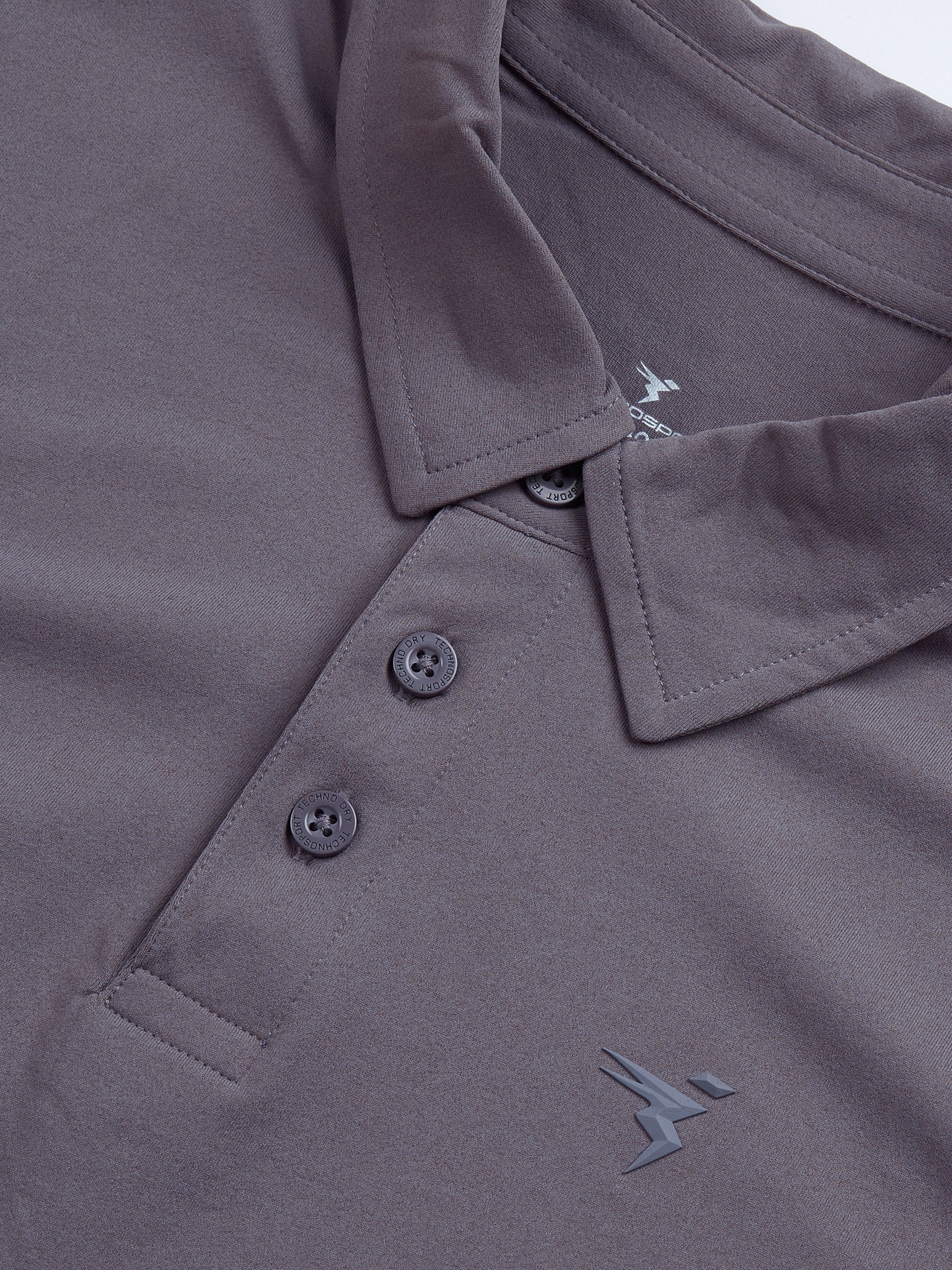Men Solid Slim Fit Polo T-shirt with COTFLEX - Image 7