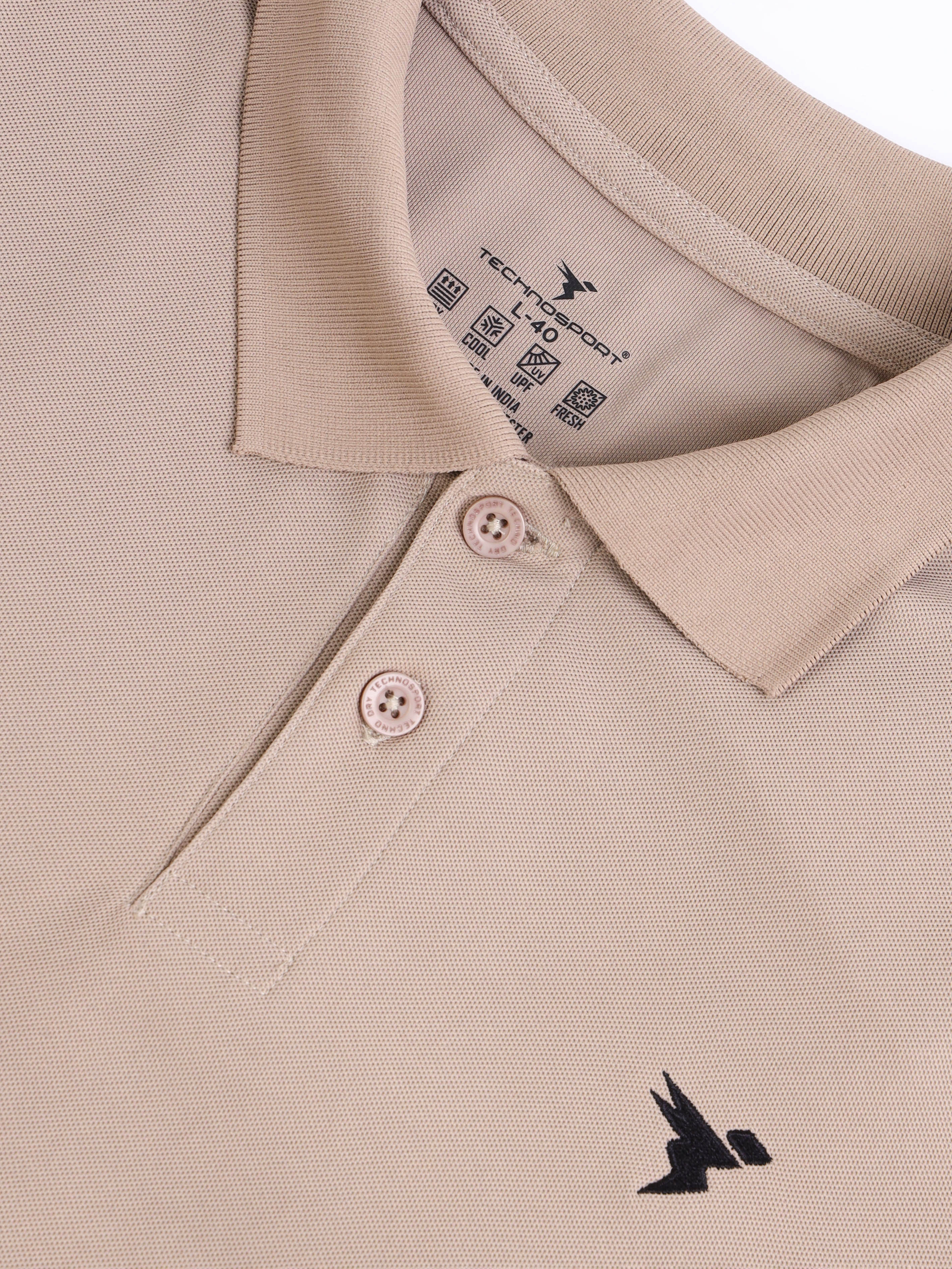 Men Solid Slim Fit Polo T-shirt with MATPIQ - Image 7