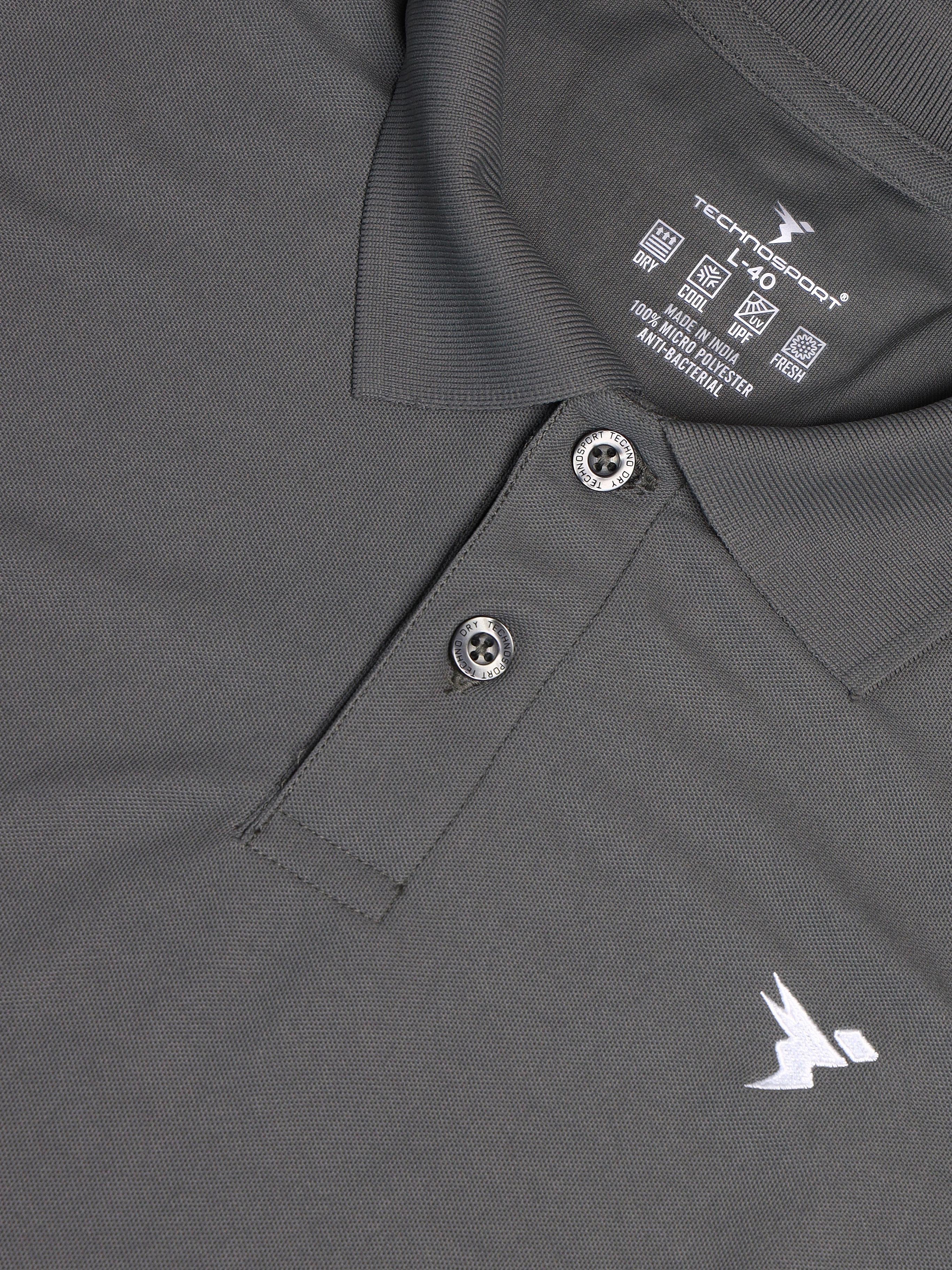 Men Solid Slim Fit Polo T-shirt with MATPIQ - Image 6