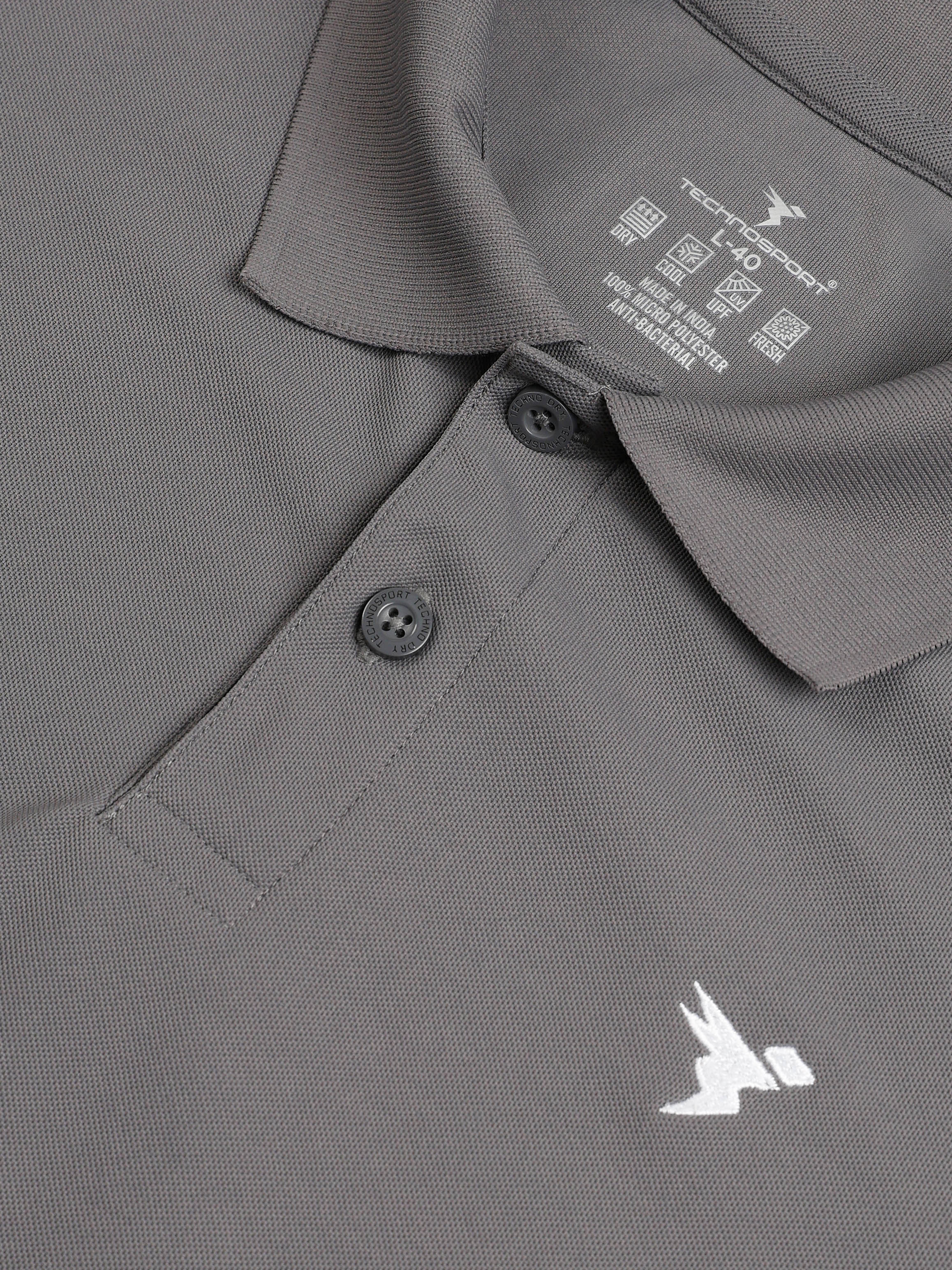 Men Solid Slim Fit Polo T-shirt with MATPIQ - Image 7