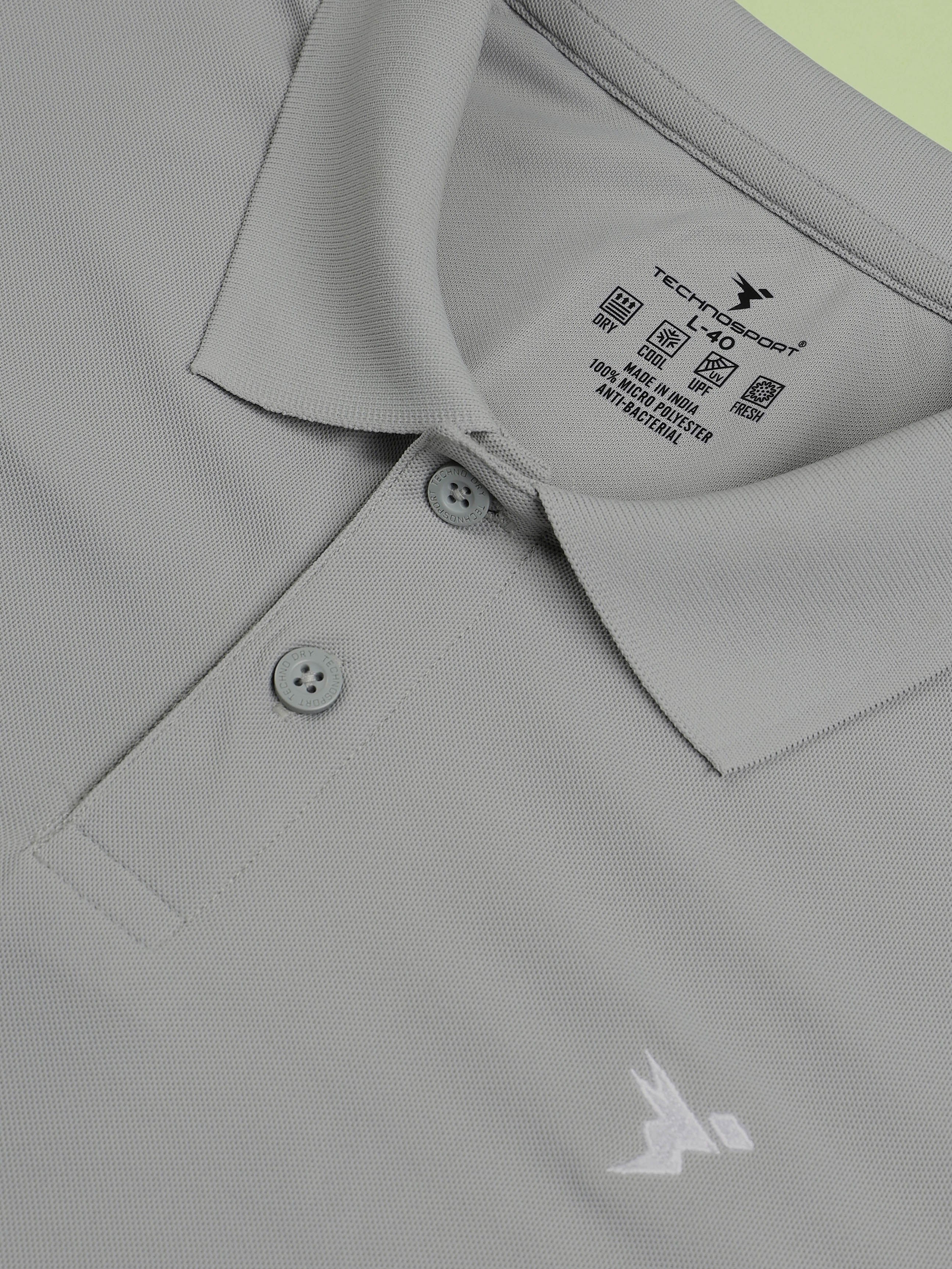 Men Solid Slim Fit Polo T-shirt with MATPIQ - Image 7