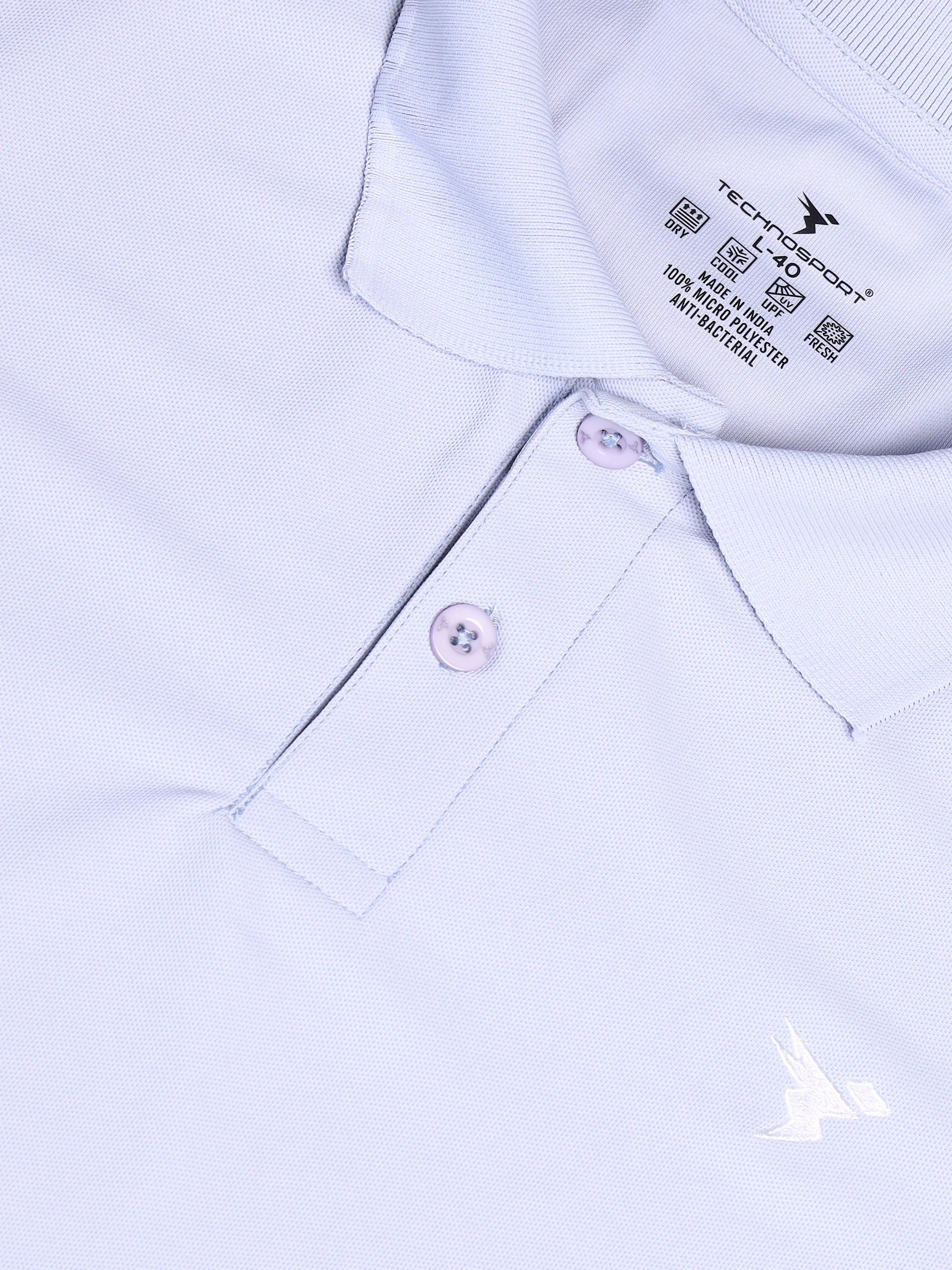 Men Solid Slim Fit Polo T-shirt with MATPIQ - Image 6