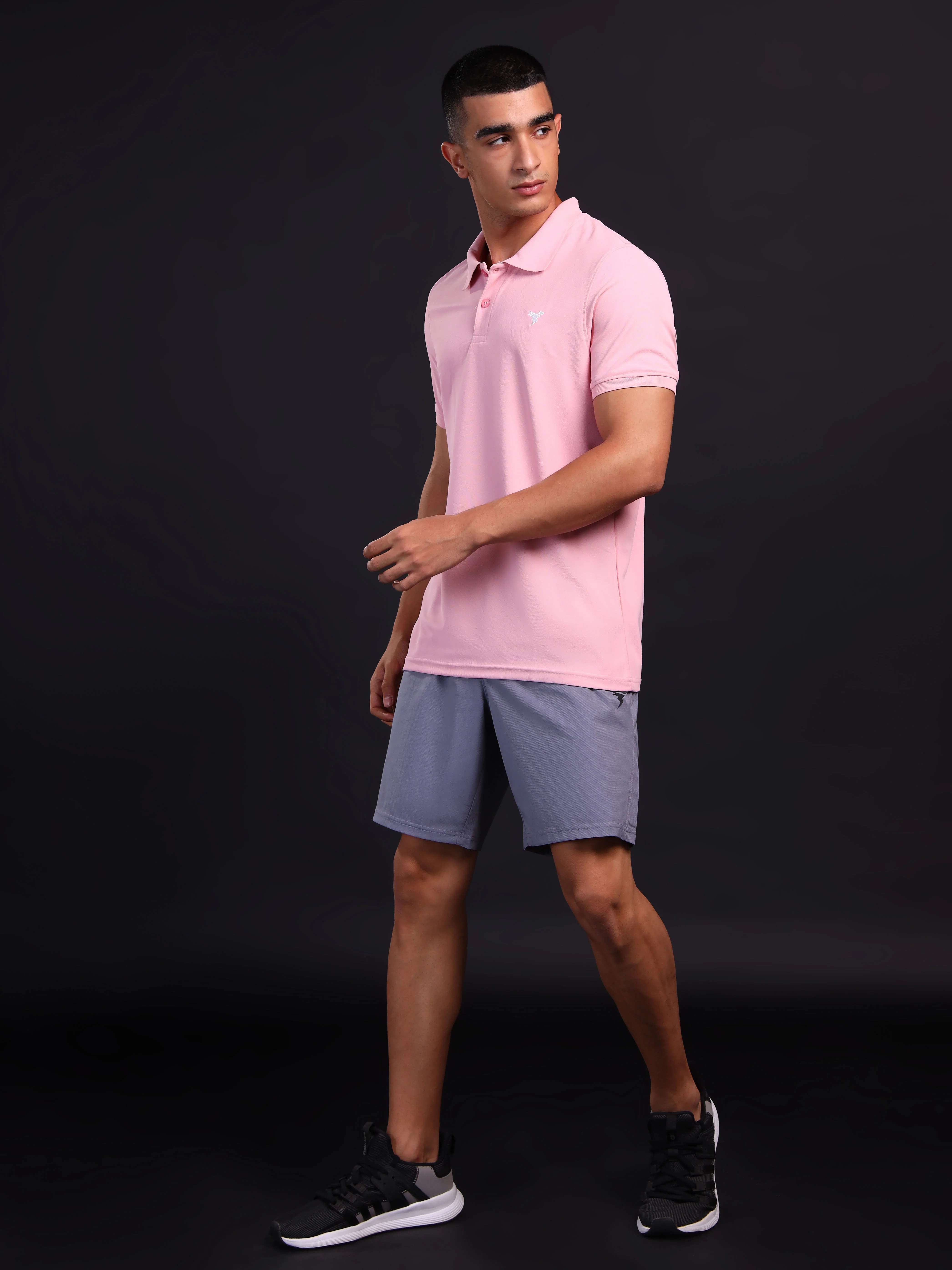 Men Solid Slim Fit Polo T-shirt with MATPIQ - Image 4