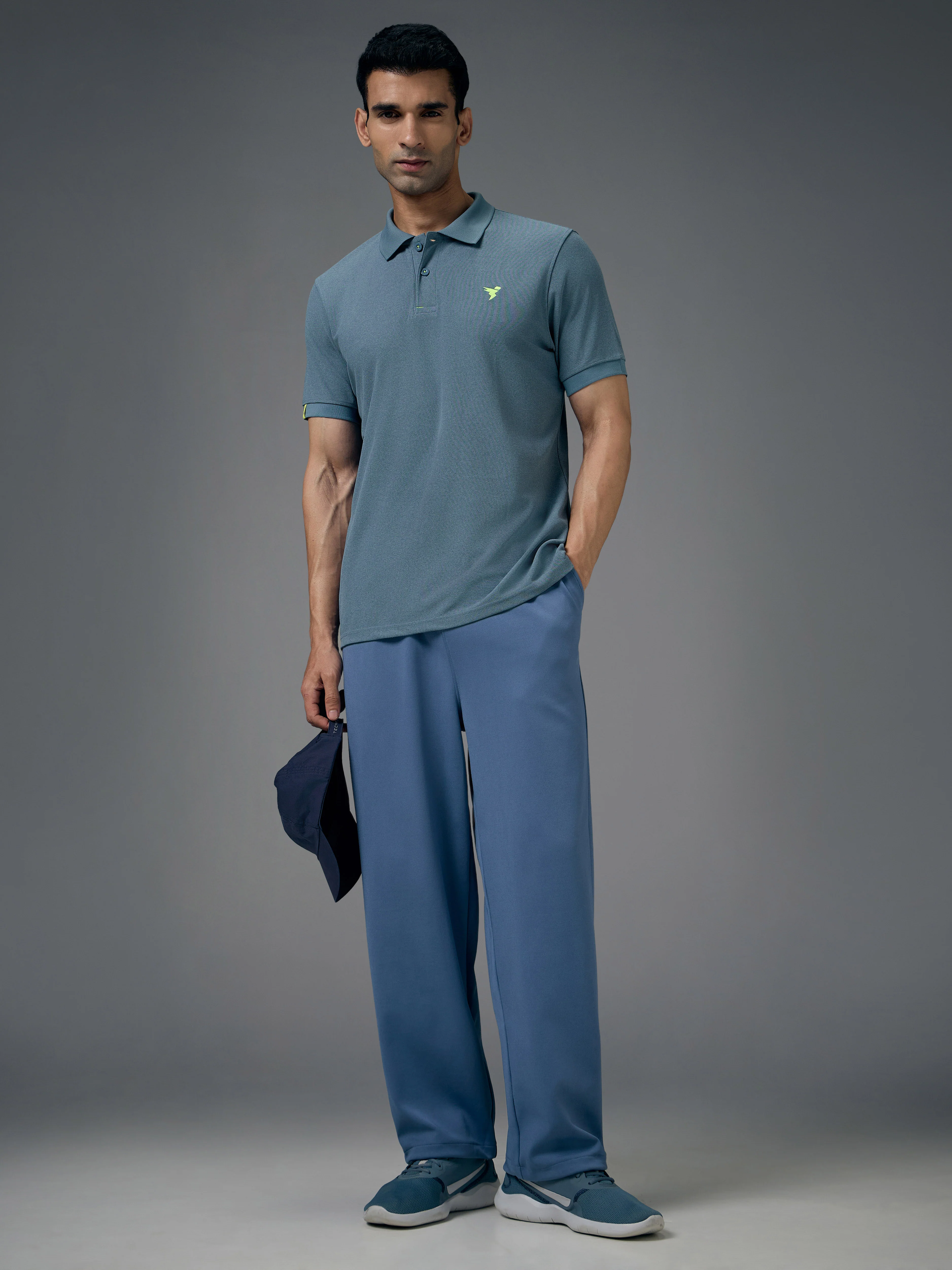 Men Solid Slim Fit Polo T-shirt with MATPIQ - Image 5