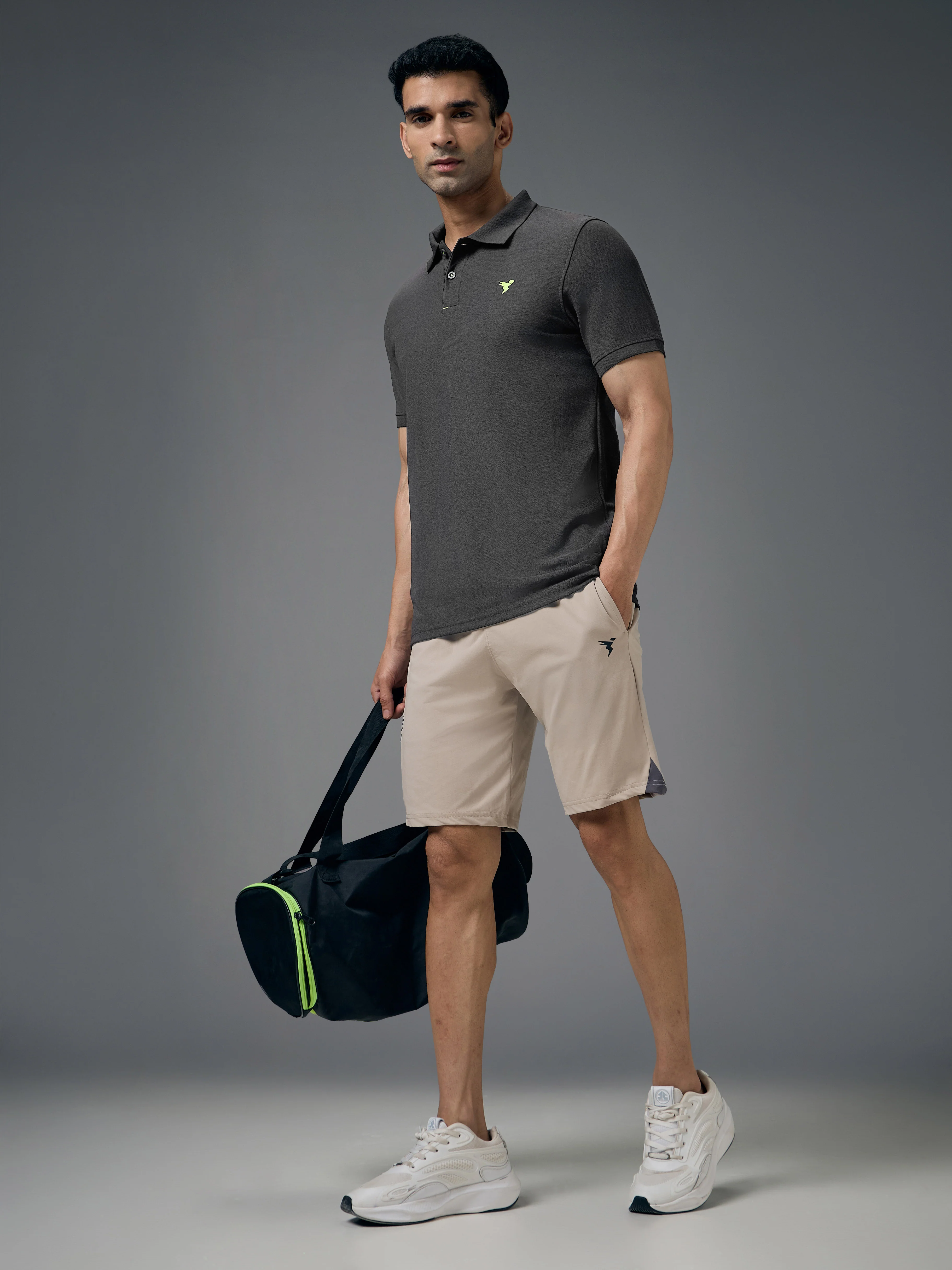 Men Solid Slim Fit Polo T-shirt with MATPIQ - Image 5