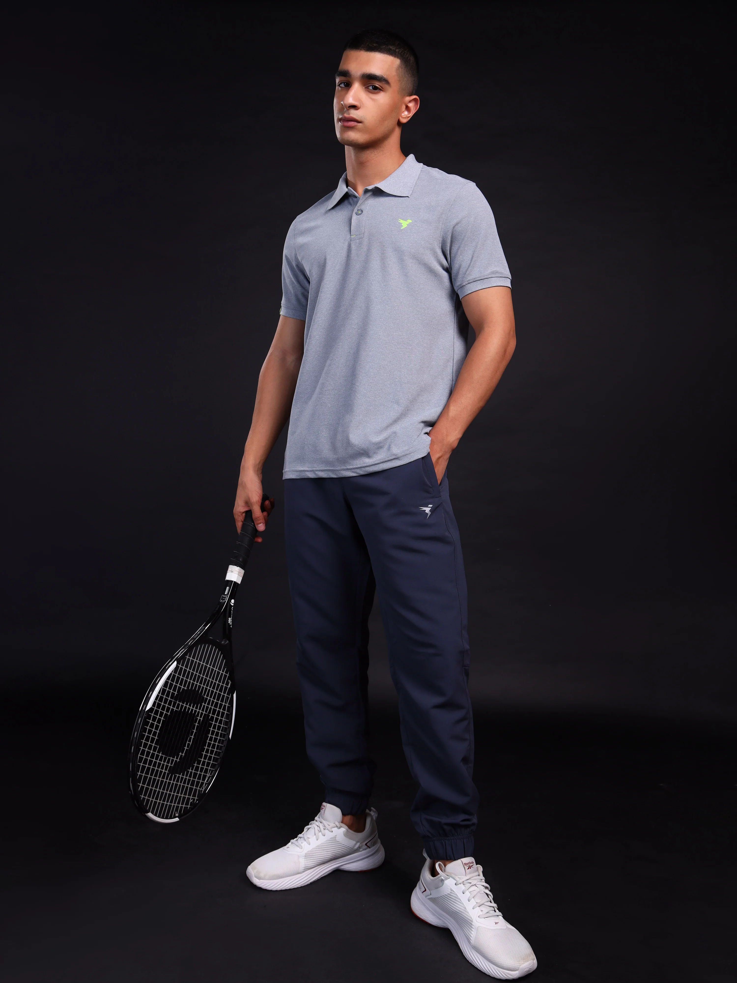 Men Solid Slim Fit Polo T-shirt with MATPIQ - Image 4