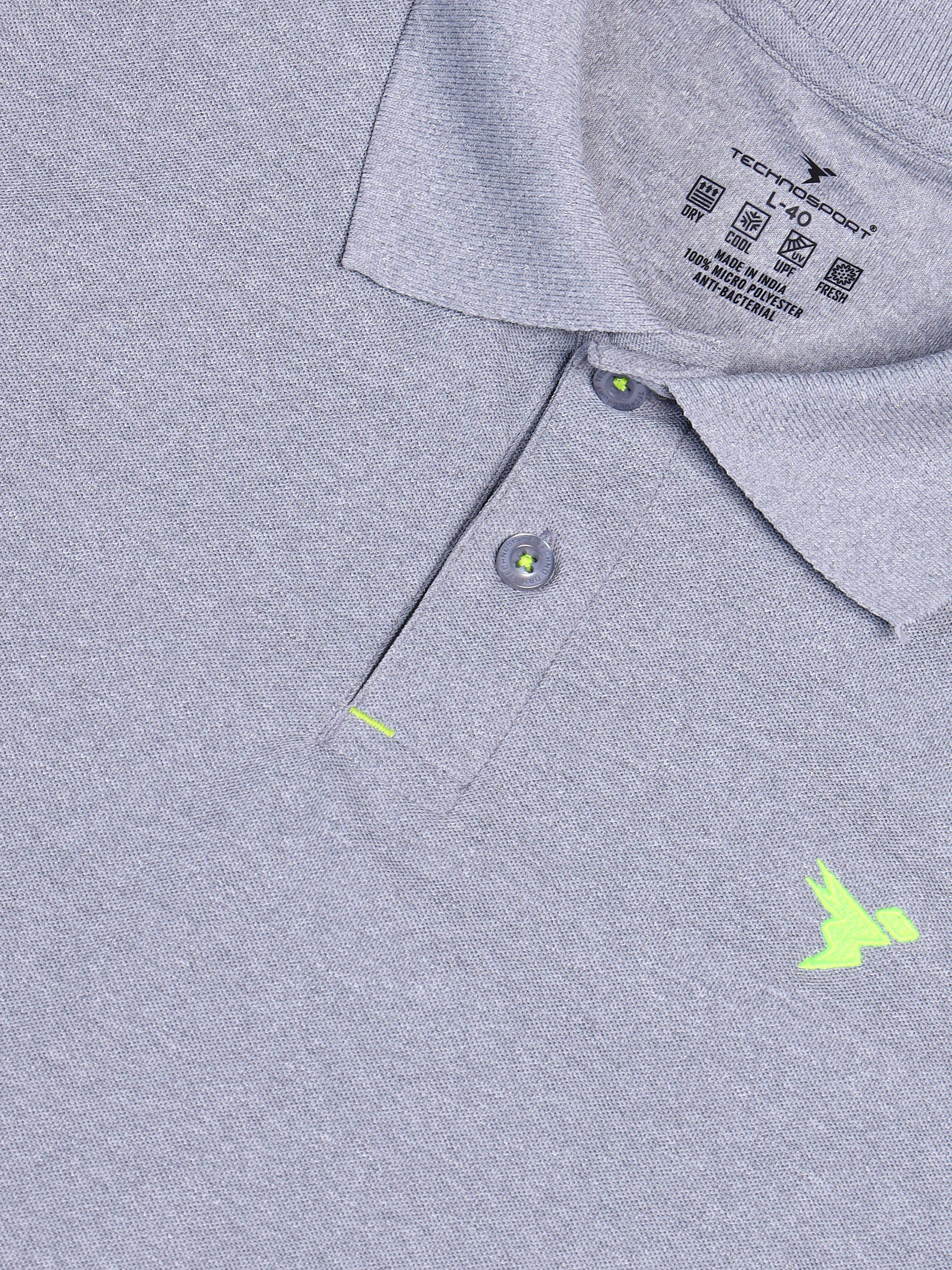 Men Solid Slim Fit Polo T-shirt with MATPIQ - Image 6