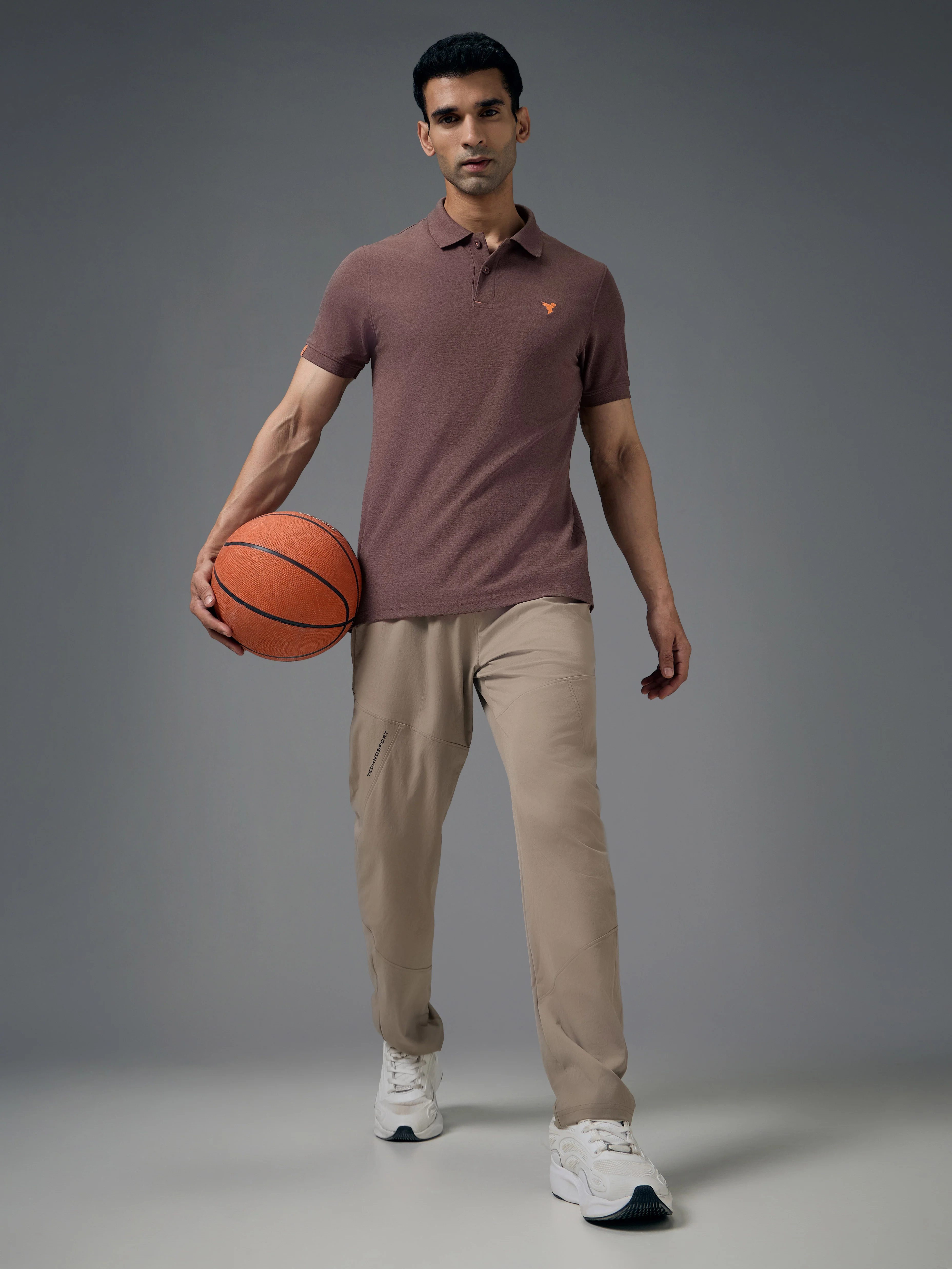 Men Solid Slim Fit Polo T-shirt with MATPIQ - Image 5