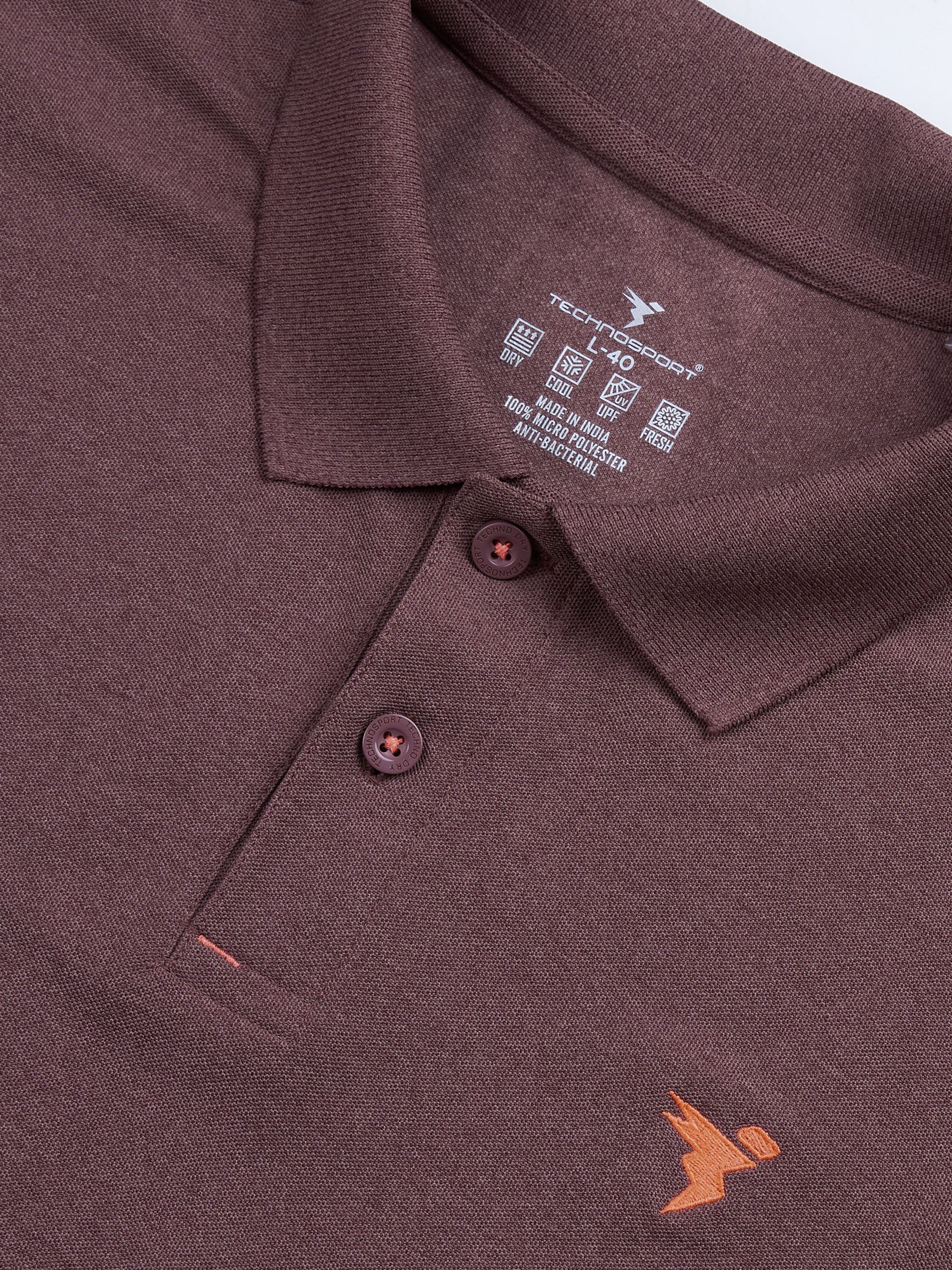 Men Solid Slim Fit Polo T-shirt with MATPIQ - Image 7