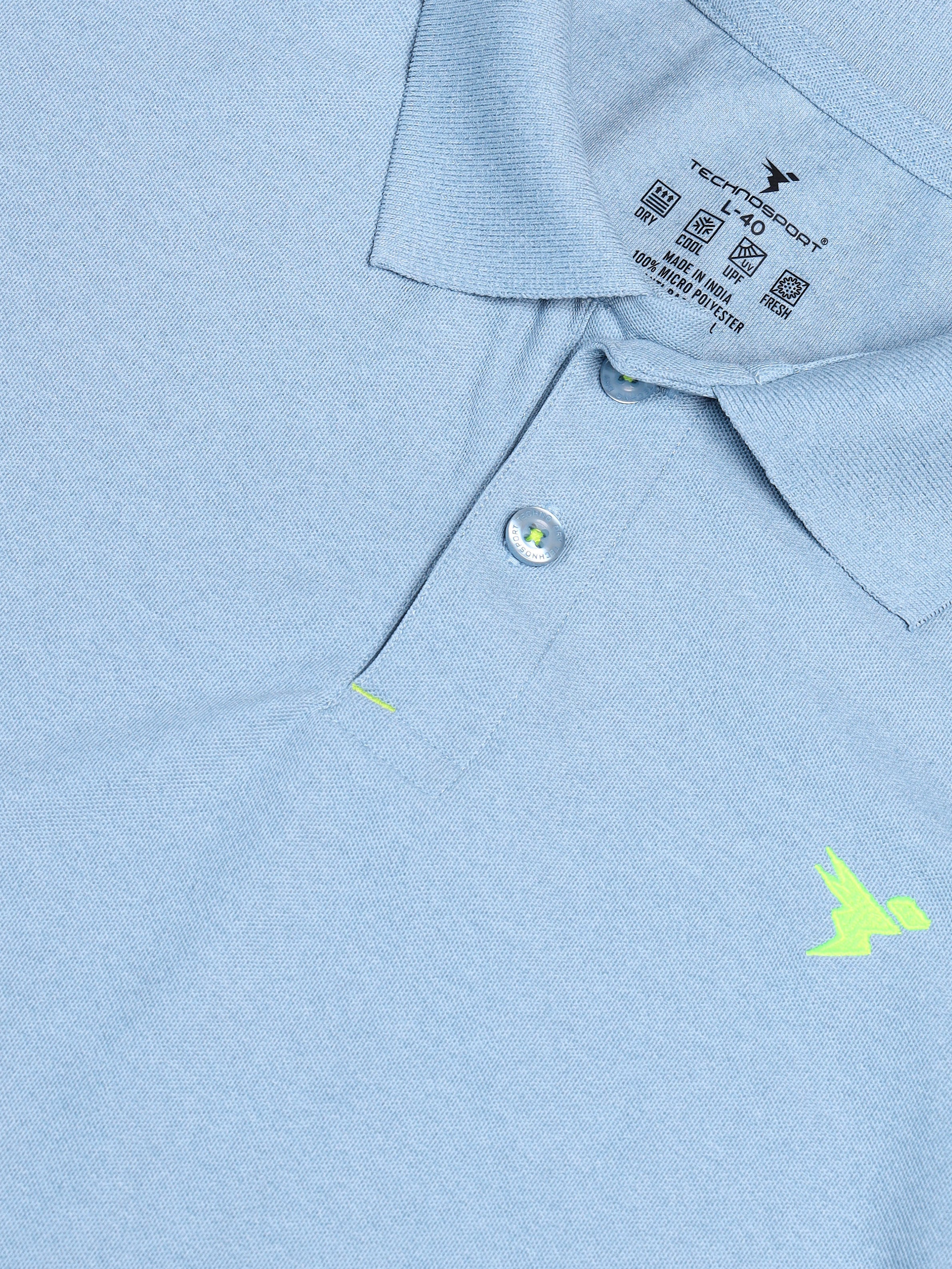 Men Solid Slim Fit Polo T-shirt with MATPIQ - Image 6