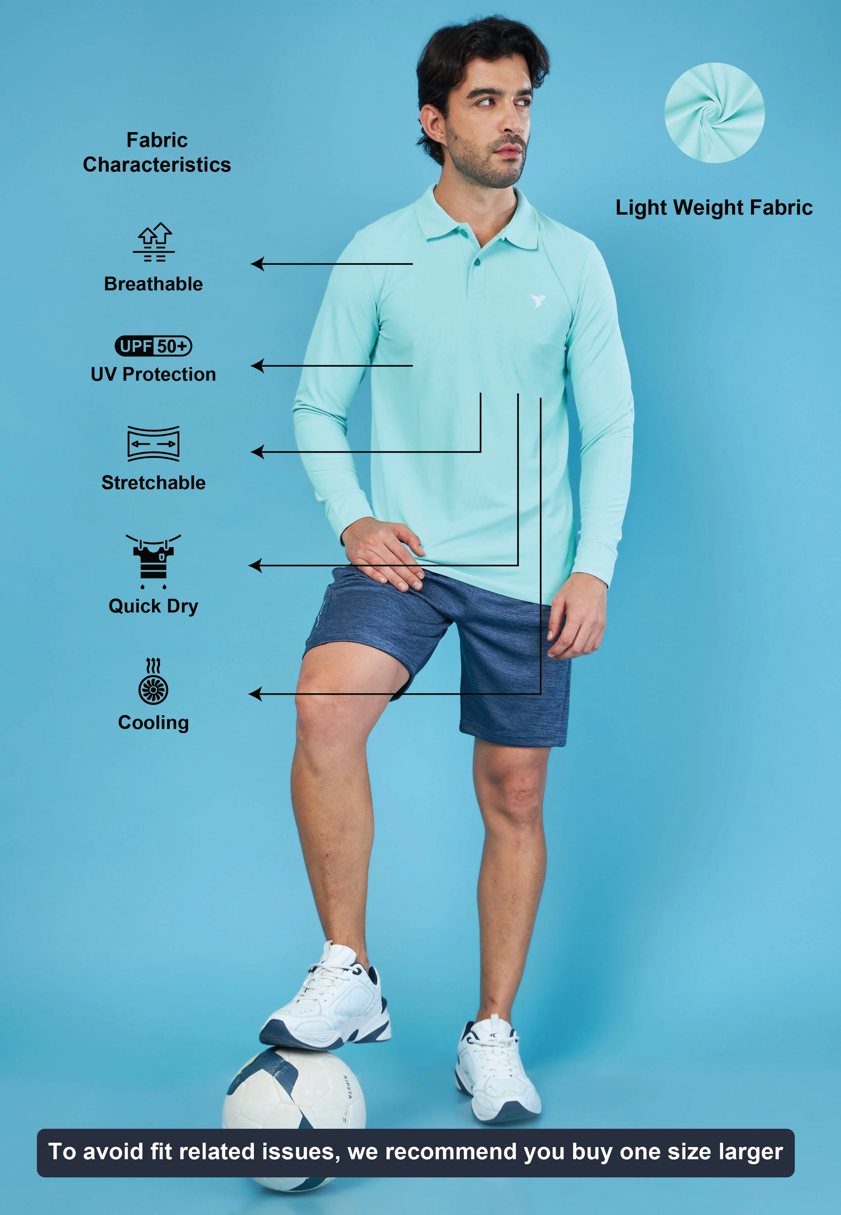 Men Solid Slim Fit Polo T-shirt with MATPIQ - Image 5