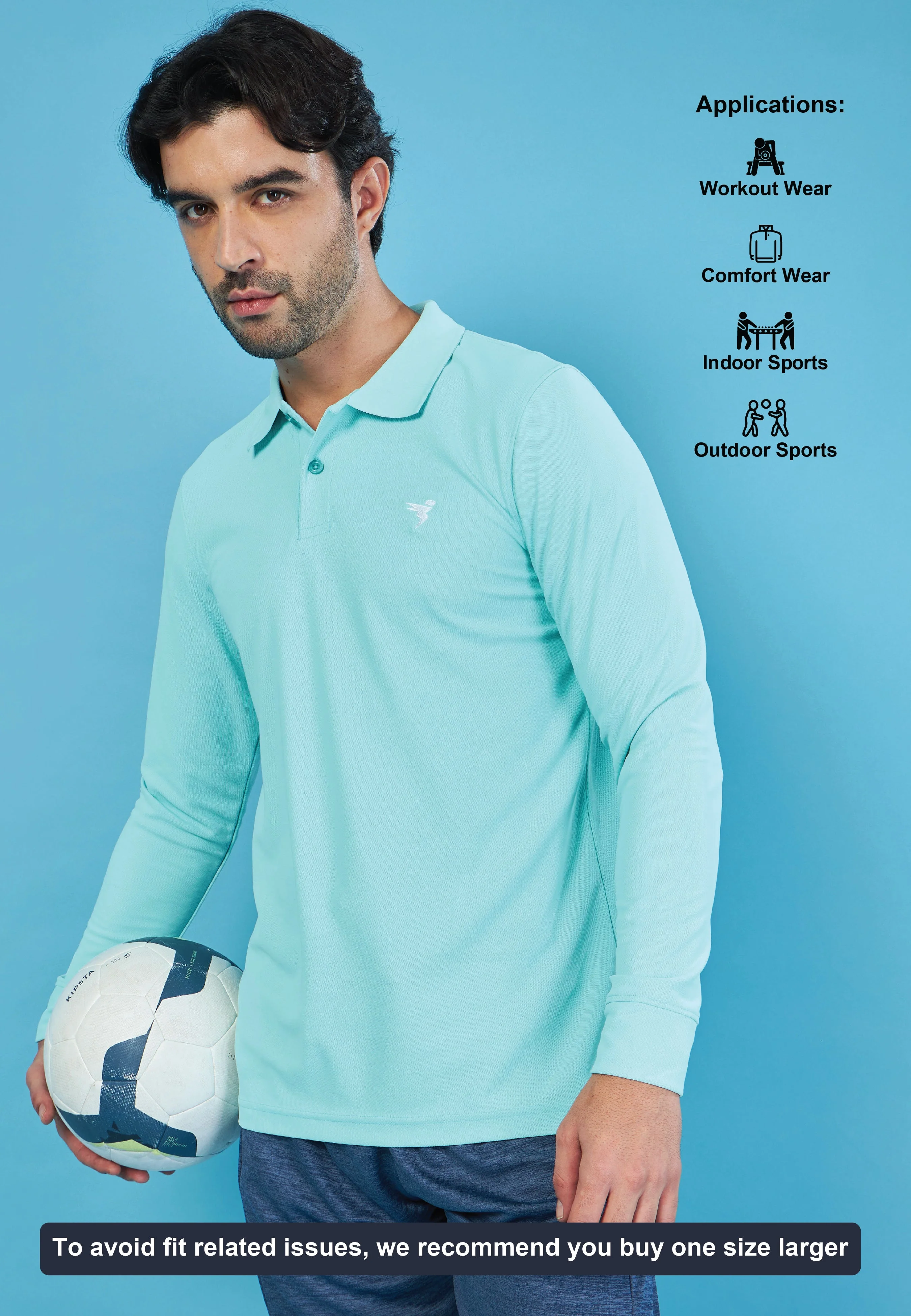 Men Solid Slim Fit Polo T-shirt with MATPIQ - Image 6