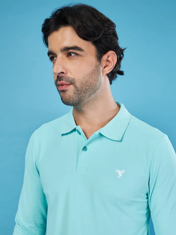 Men Solid Slim Fit Polo T-shirt with MATPIQ - Image 7