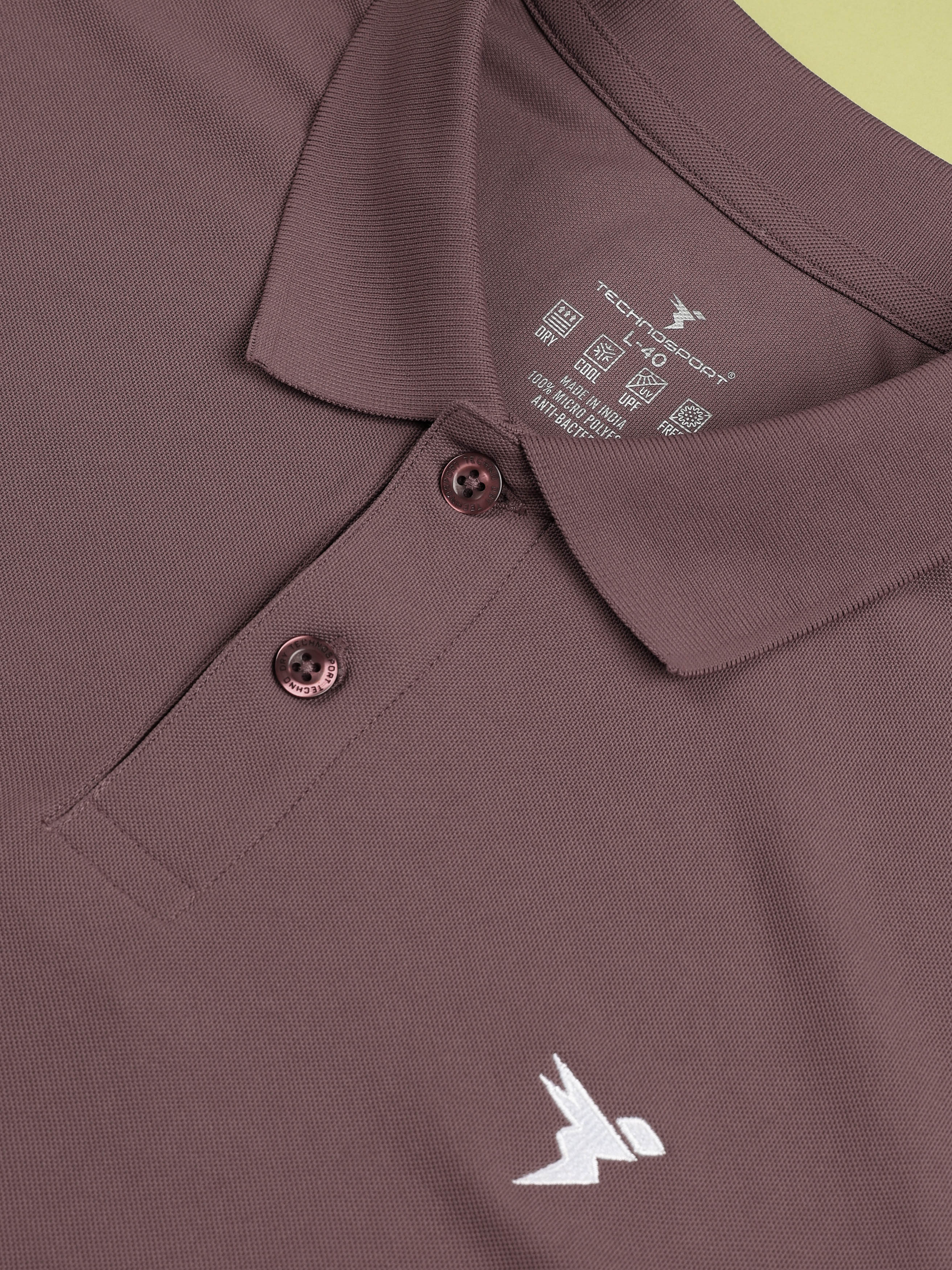 Men Solid Slim Fit Polo T-shirt with MATPIQ - Image 7