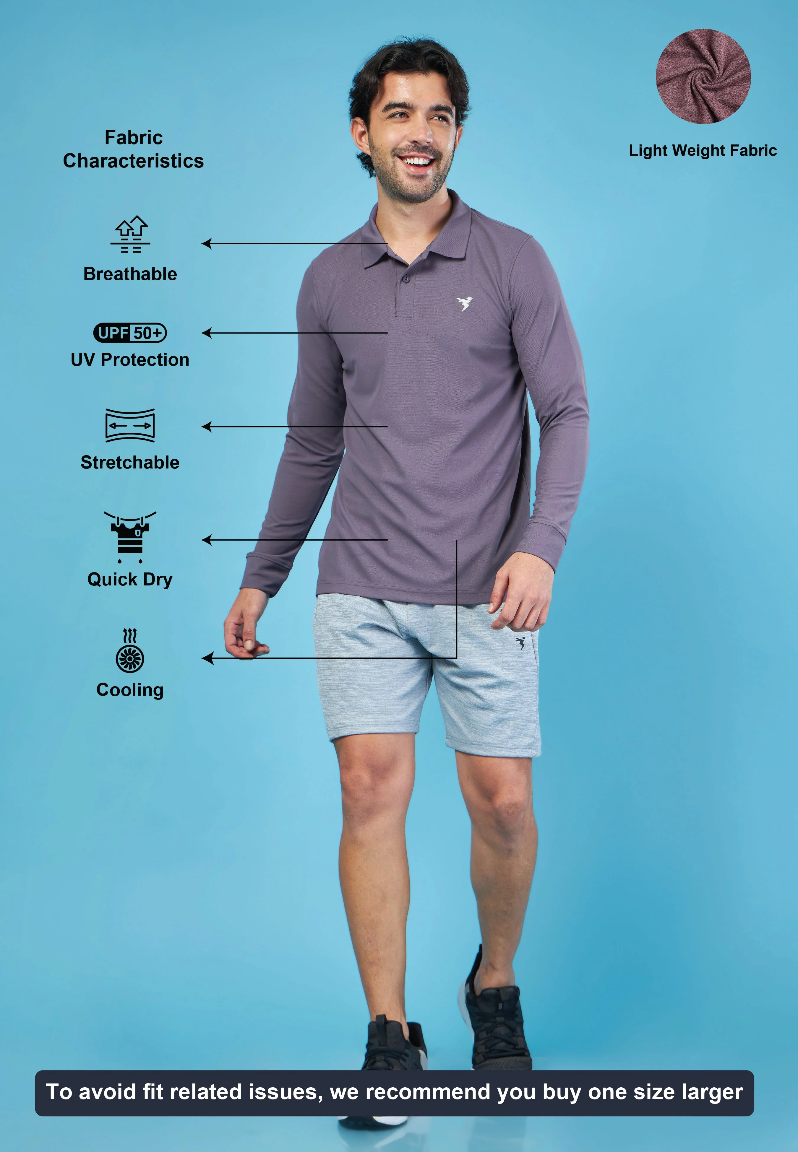 Men Solid Slim Fit Polo T-shirt with MATPIQ - Image 5