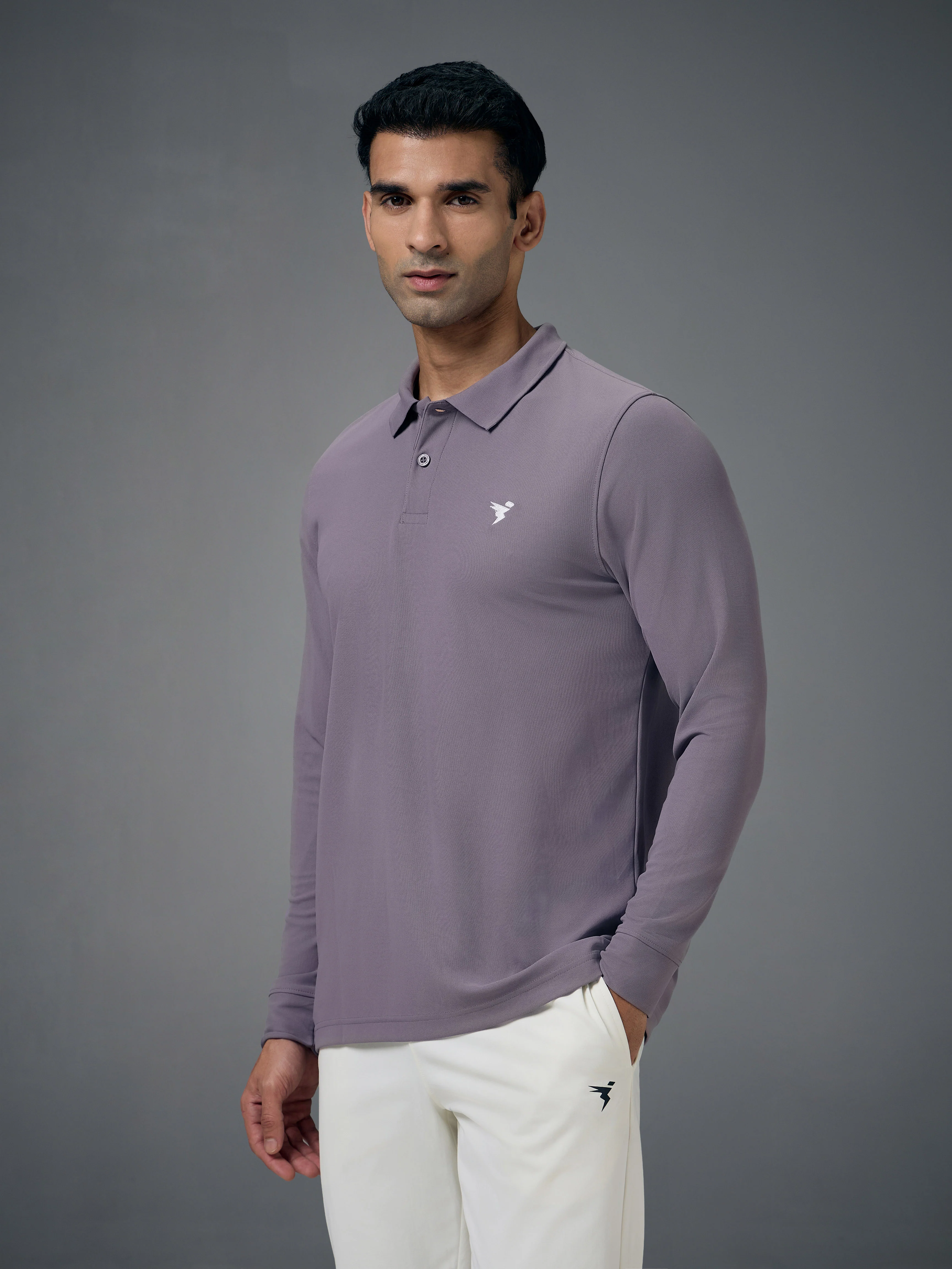 Men Solid Slim Fit Polo T-shirt with MATPIQ - Image 4