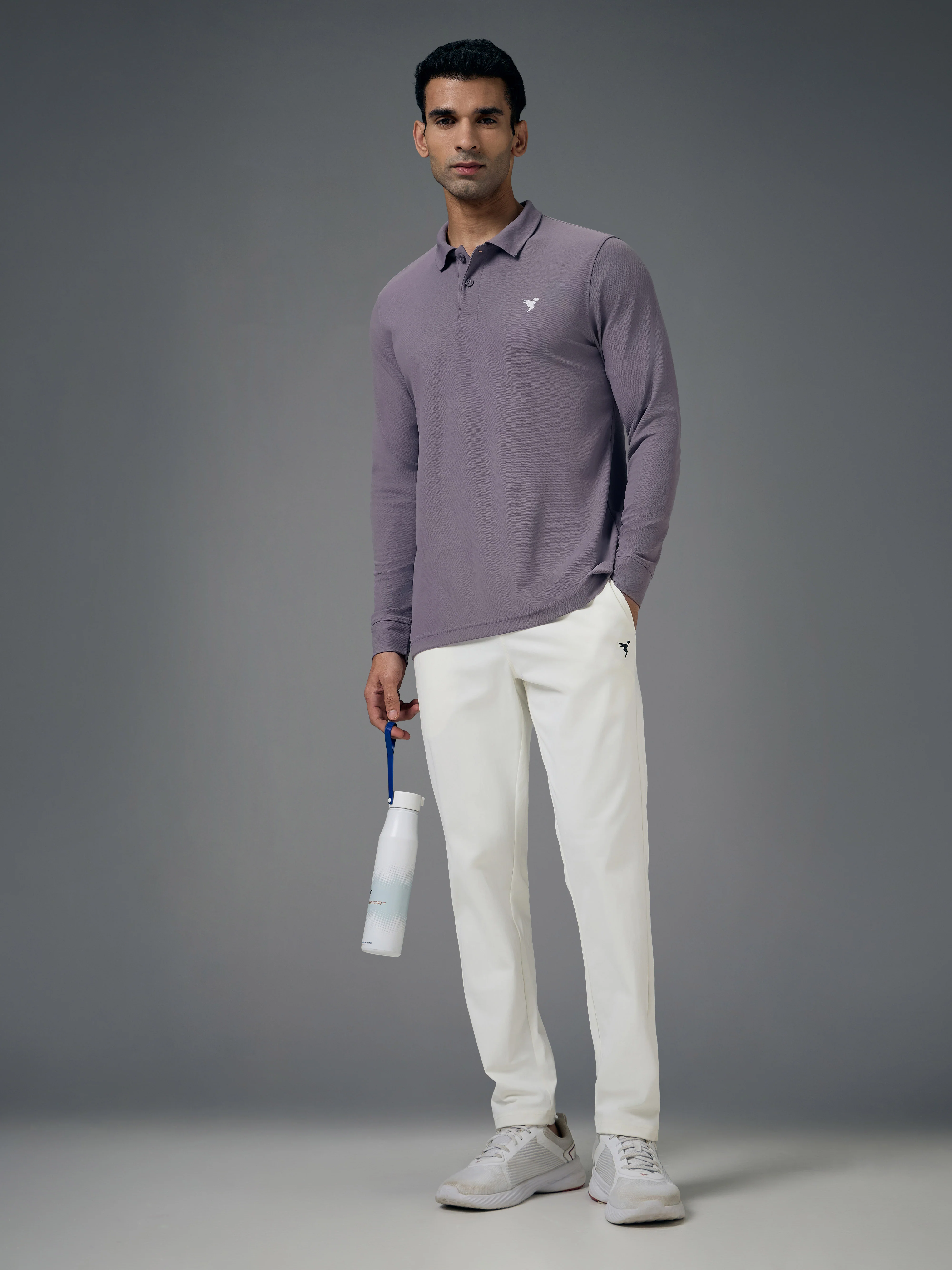 Men Solid Slim Fit Polo T-shirt with MATPIQ - Image 5