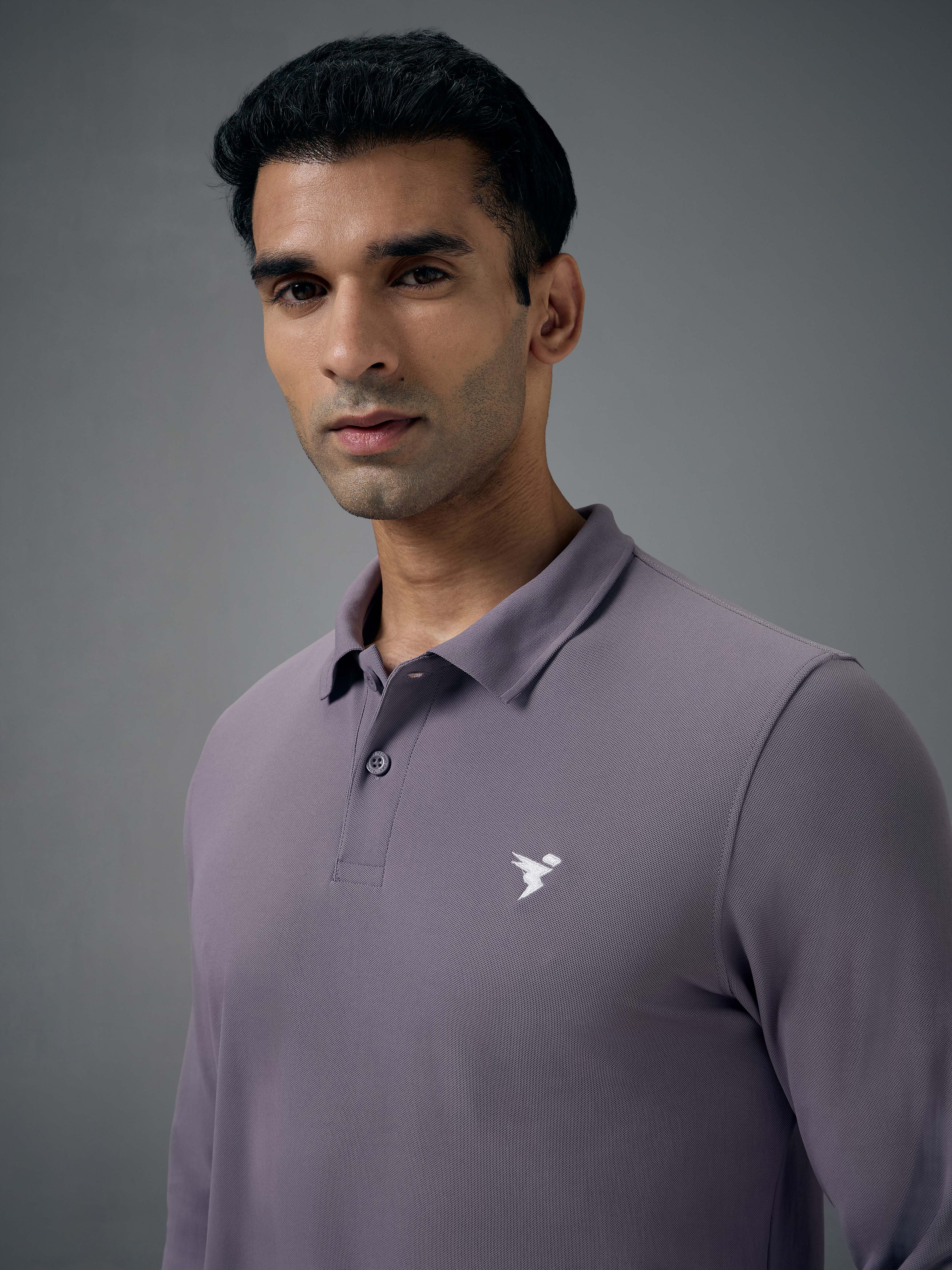 Men Solid Slim Fit Polo T-shirt with MATPIQ - Image 6