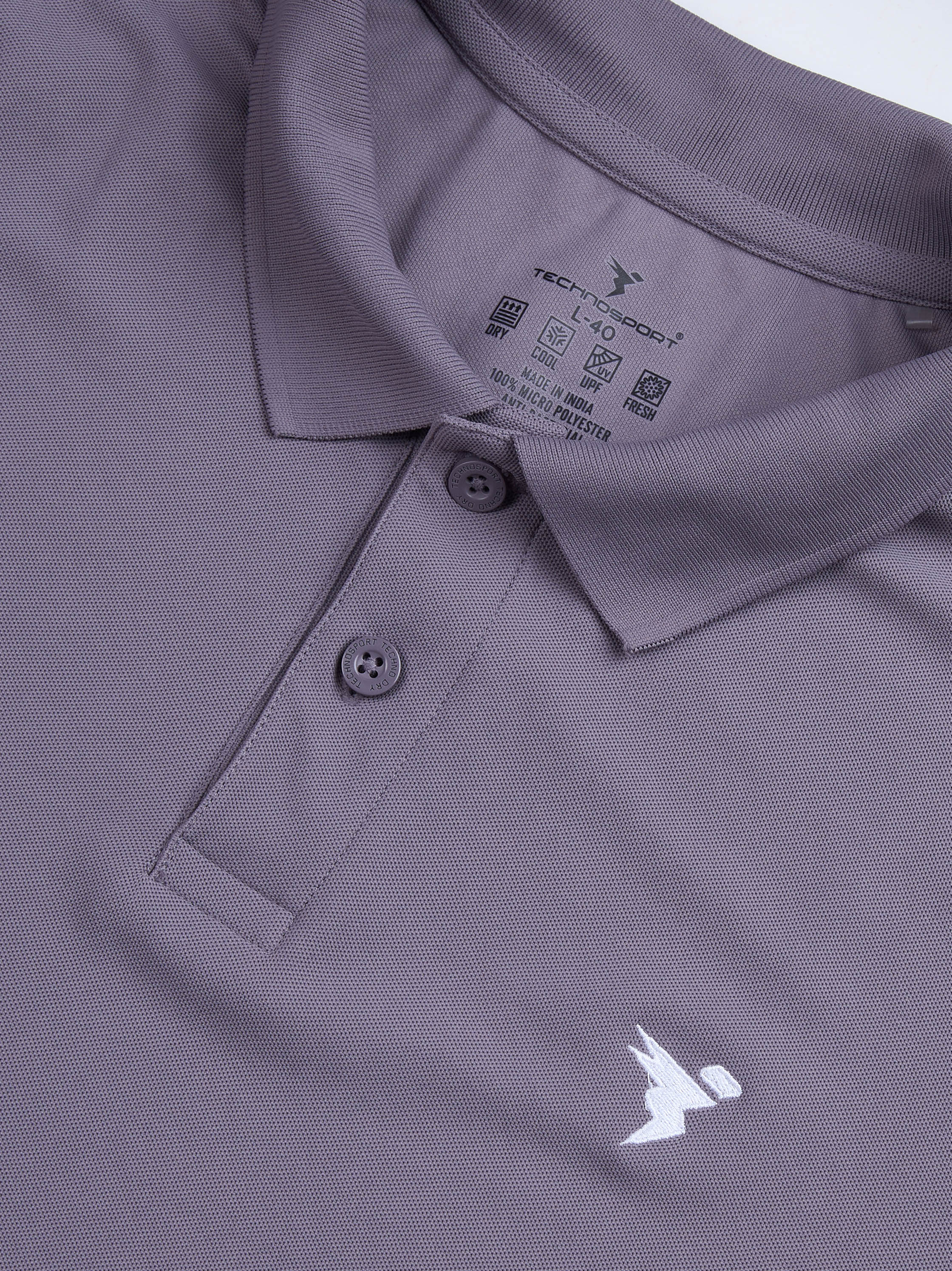 Men Solid Slim Fit Polo T-shirt with MATPIQ - Image 7