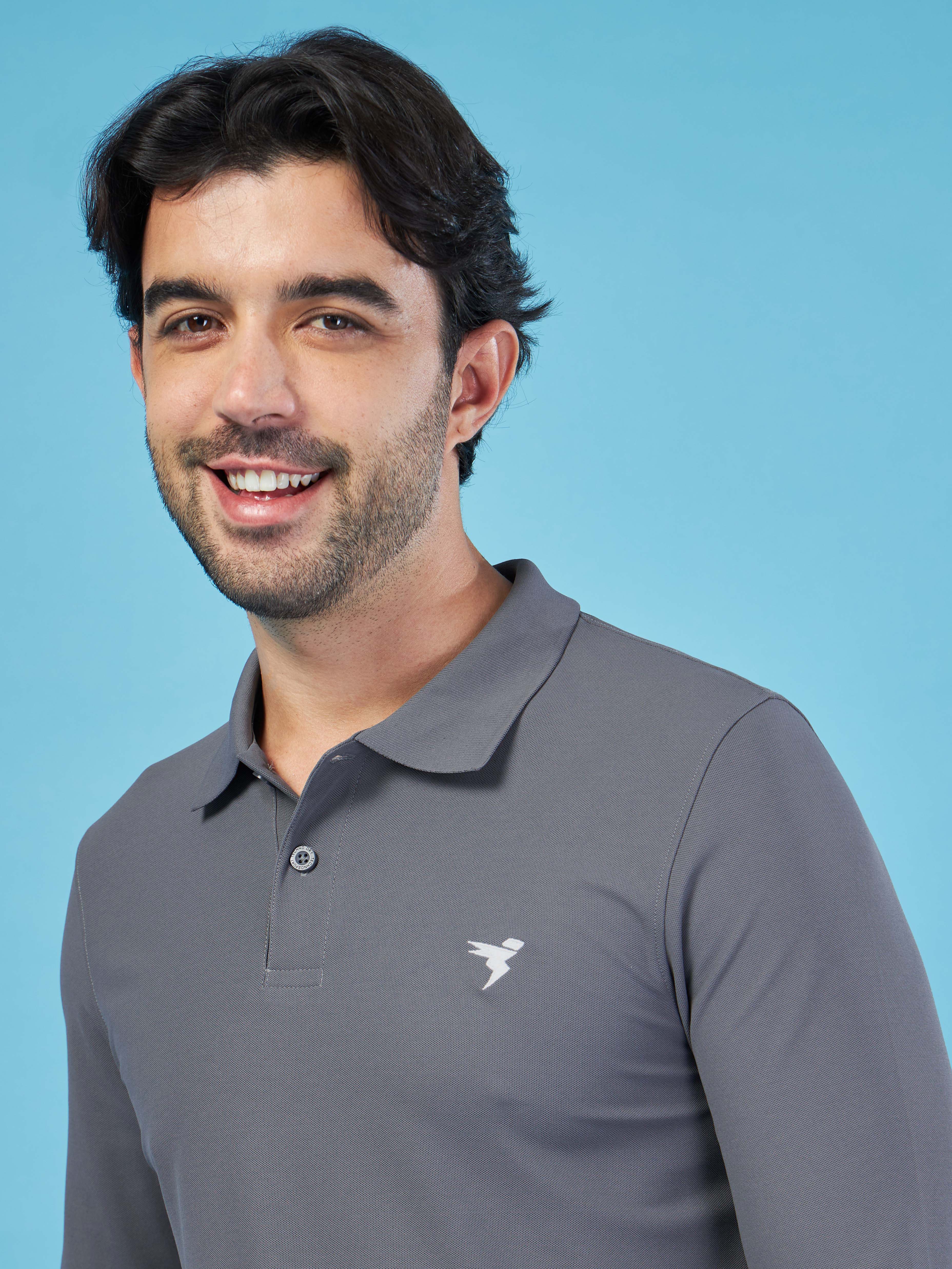 Men Solid Slim Fit Polo T-shirt with MATPIQ - Image 6