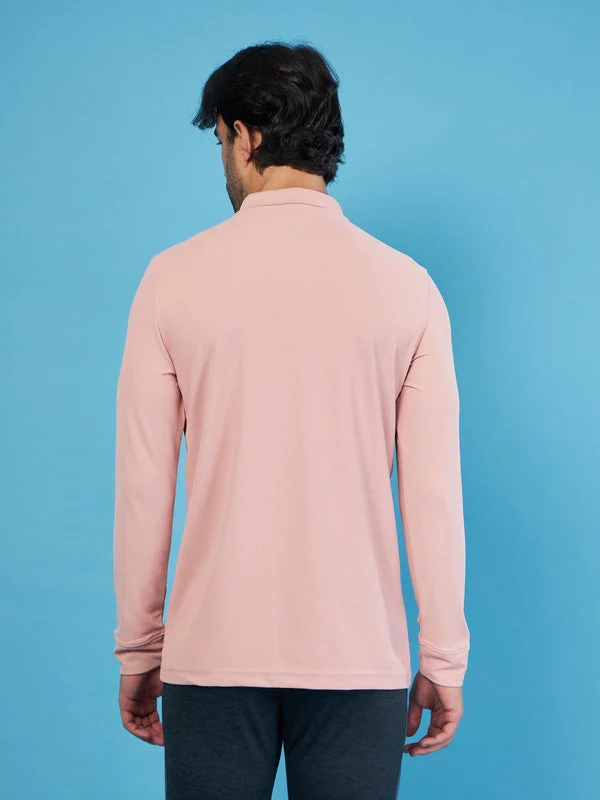 Men Solid Slim Fit Polo T-shirt with MATPIQ - Image 3