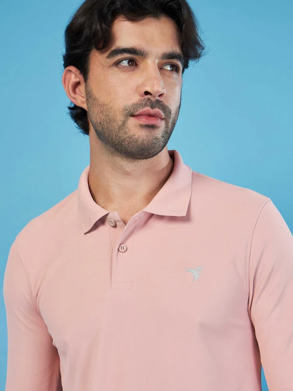 Men Solid Slim Fit Polo T-shirt with MATPIQ - Image 6