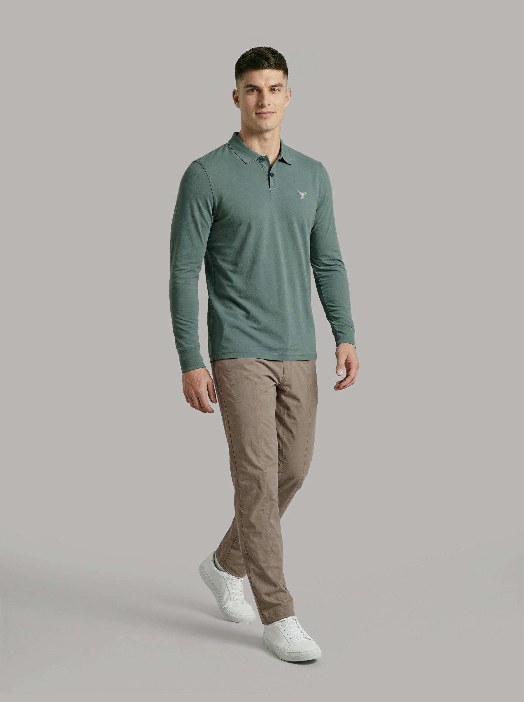 Men Solid Slim Fit Polo T-shirt with MATPIQ - Image 6