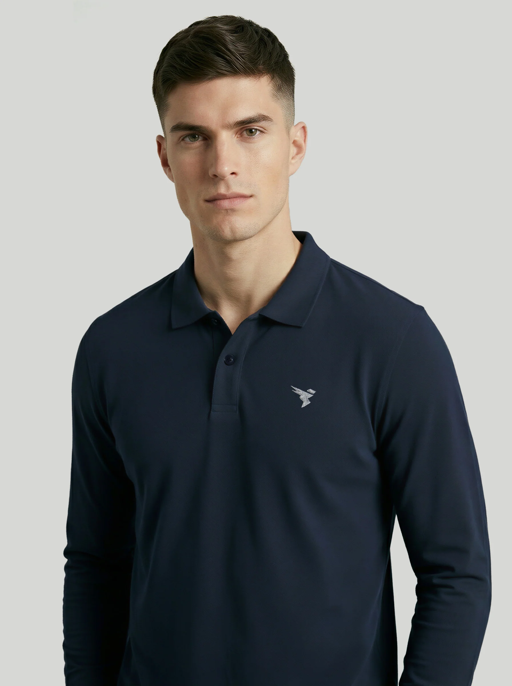 Men Solid Slim Fit Polo T-shirt with MATPIQ - Image 7
