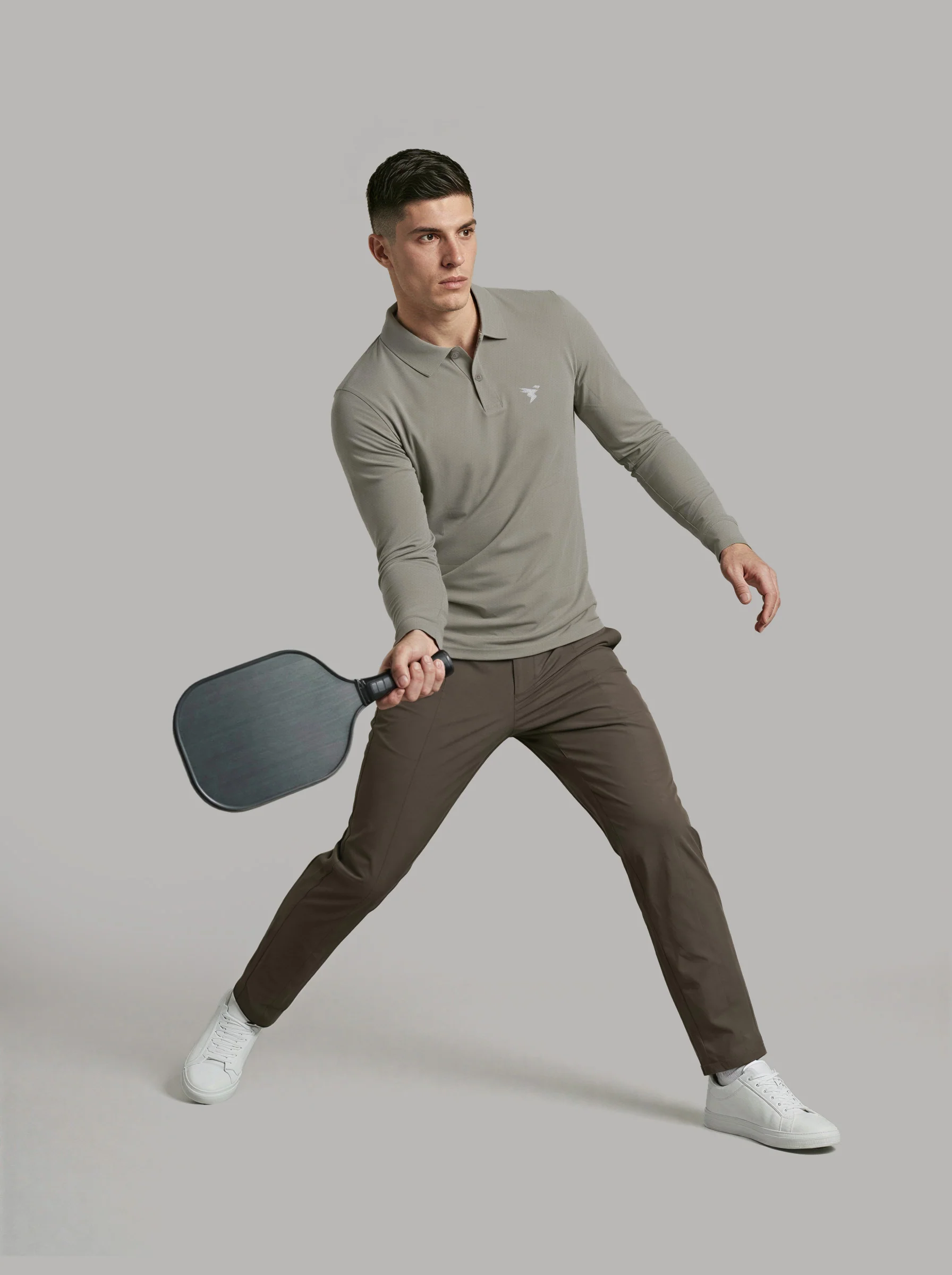 Men Solid Slim Fit Polo T-shirt with MATPIQ - Image 6