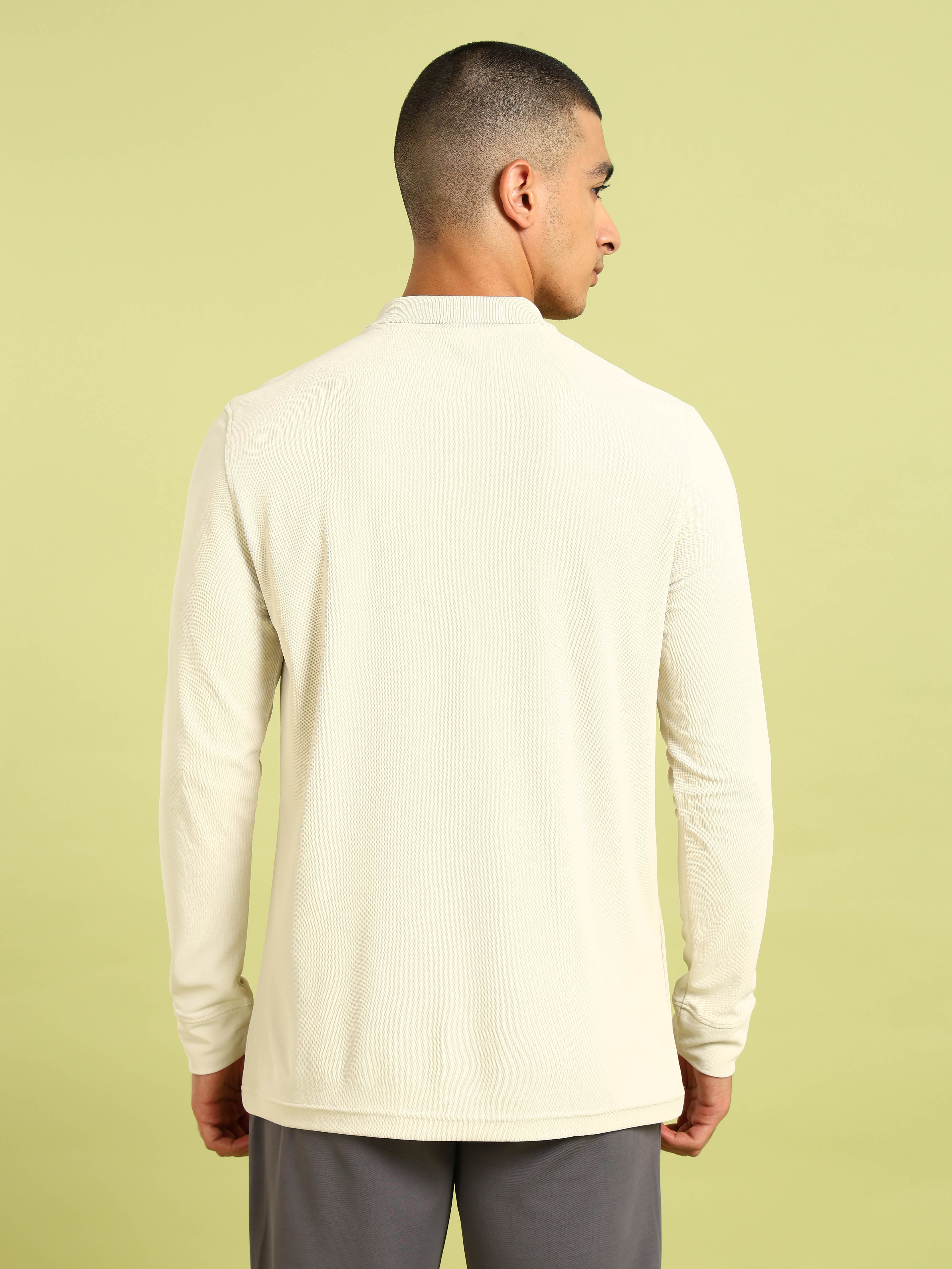 Men Solid Slim Fit Polo T-shirt with MATPIQ - Image 3