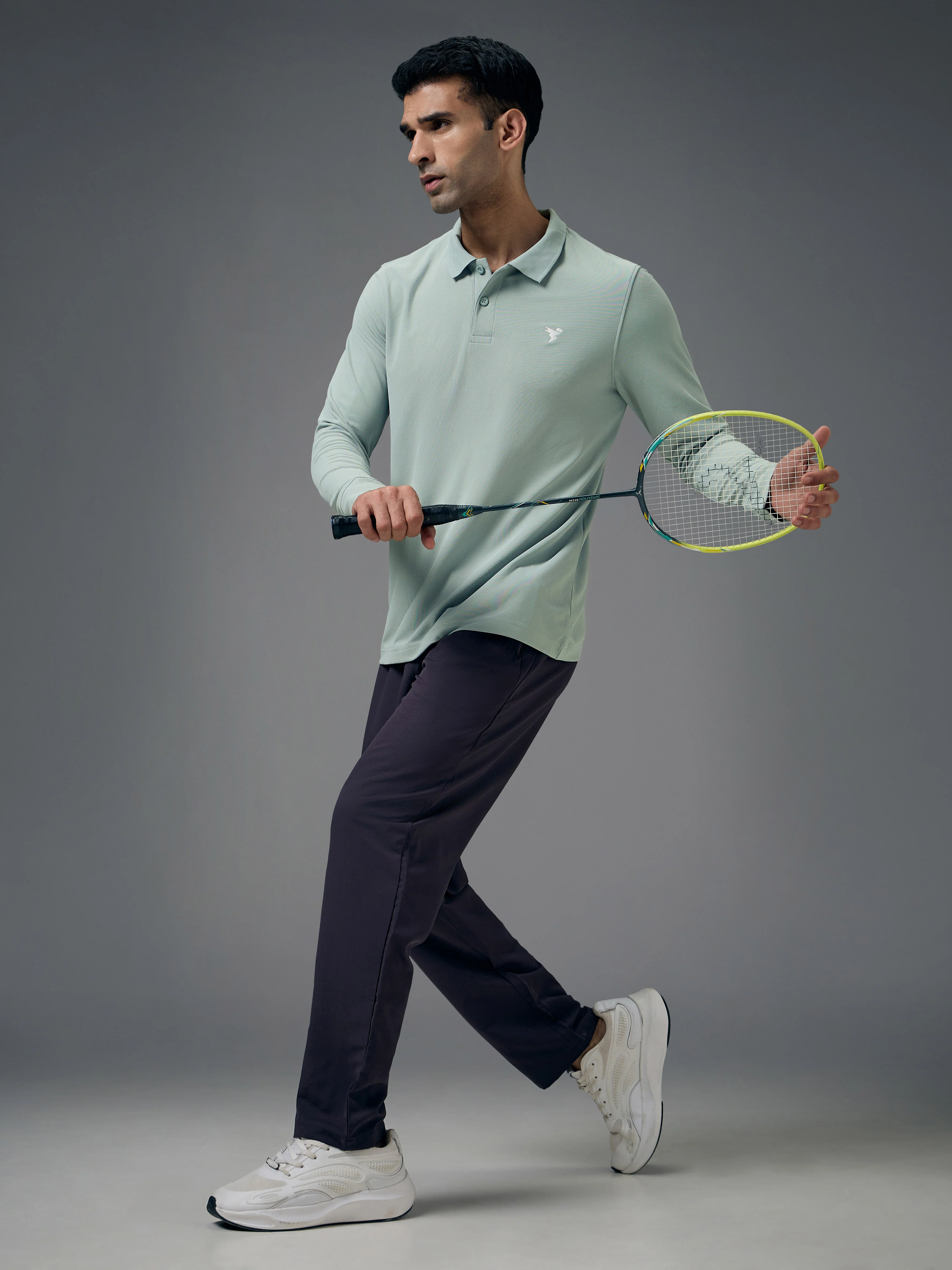 Men Solid Slim Fit Polo T-shirt with MATPIQ - Image 5