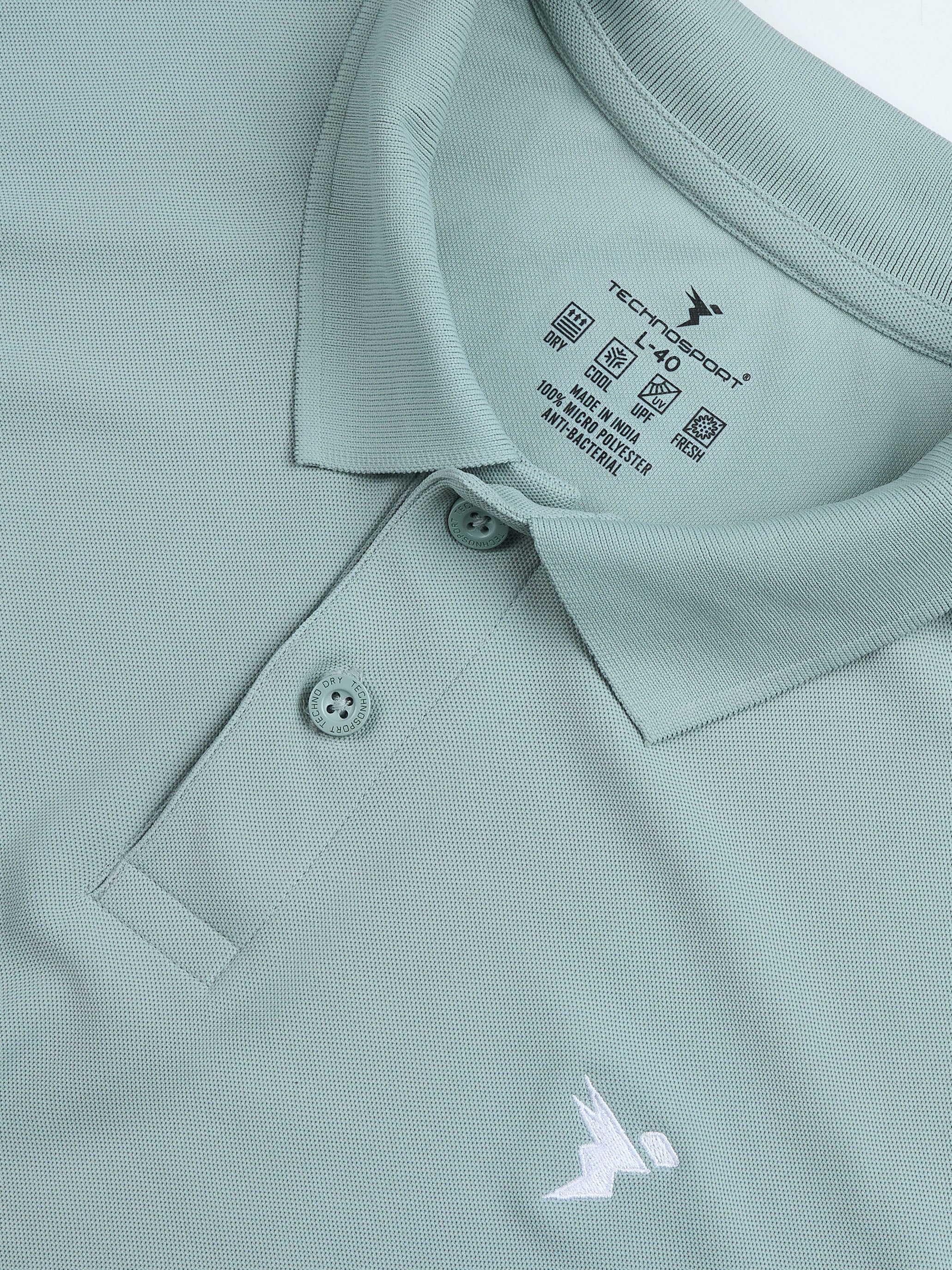 Men Solid Slim Fit Polo T-shirt with MATPIQ - Image 7