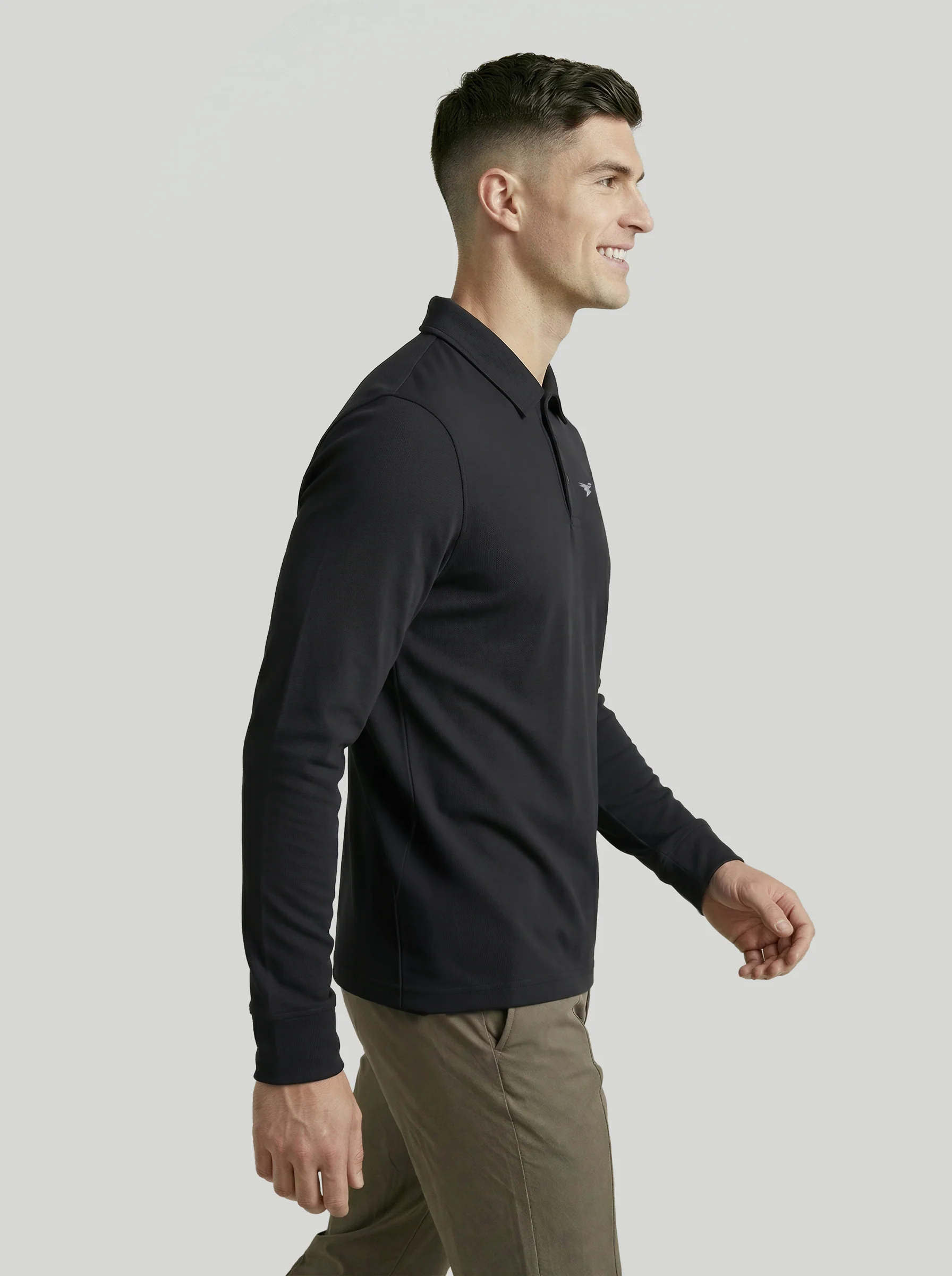 Men Solid Slim Fit Polo T-shirt with MATPIQ - Image 5
