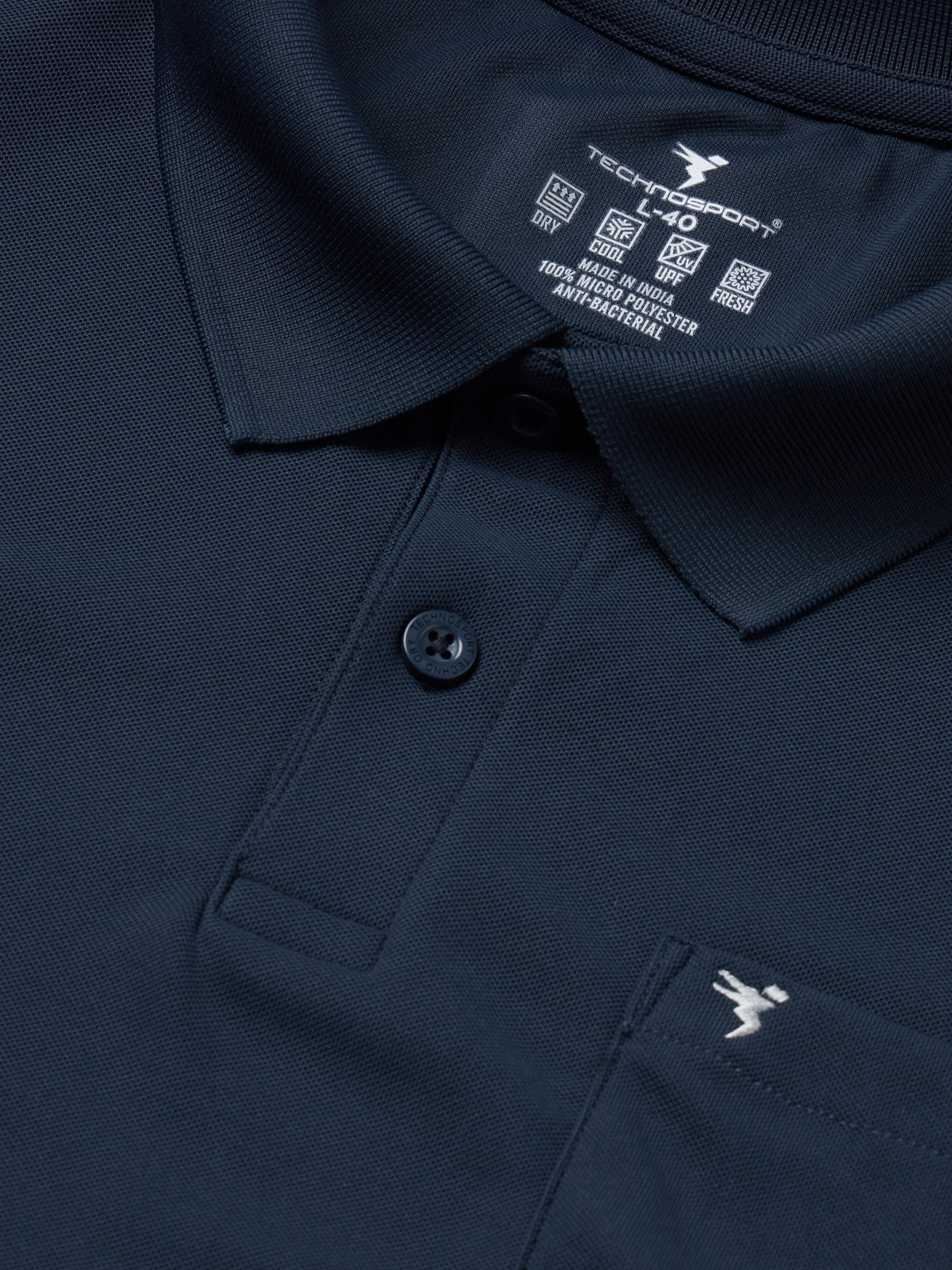Men Solid Slim Fit Polo T-shirt with MATPIQ - Image 7