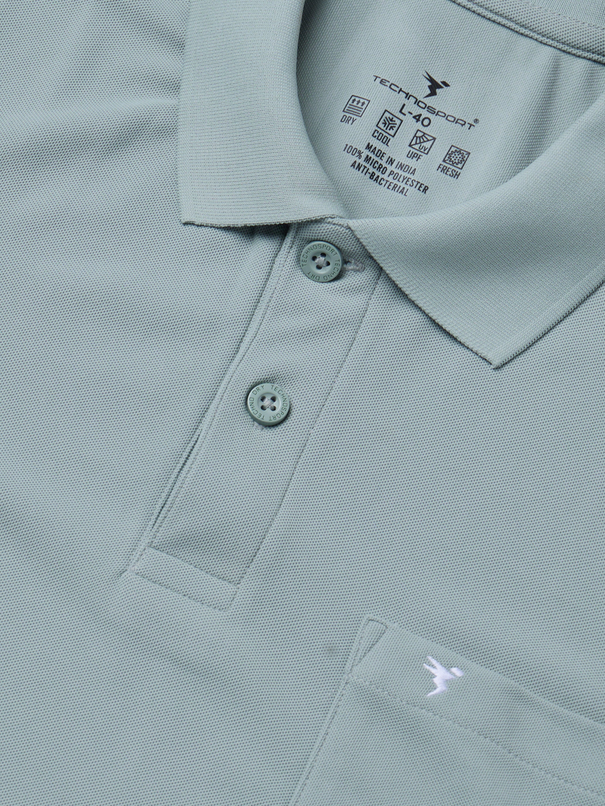 Men Solid Slim Fit Polo T-shirt with MATPIQ - Image 6