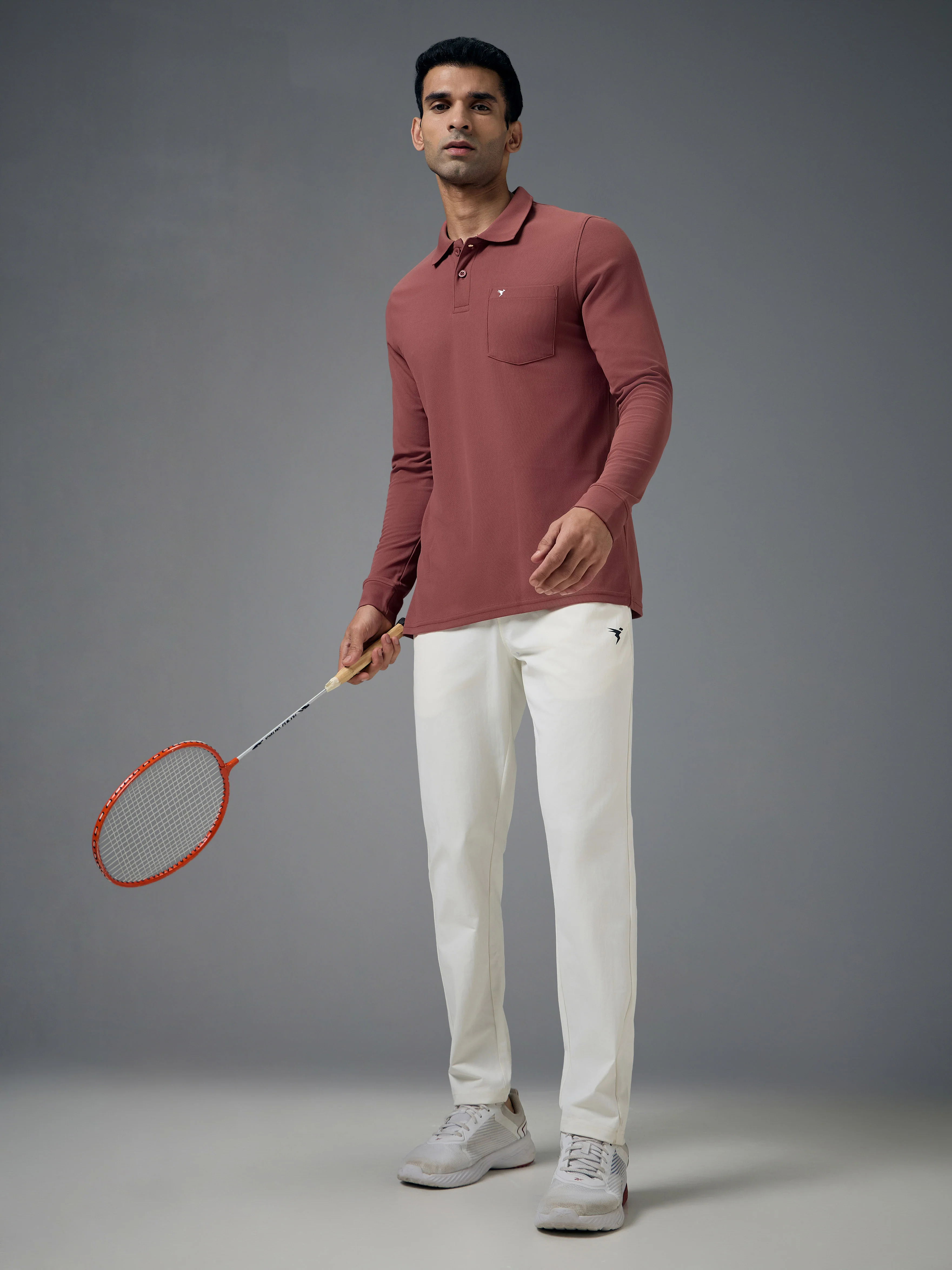 Men Solid Slim Fit Polo T-shirt with MATPIQ - Image 5