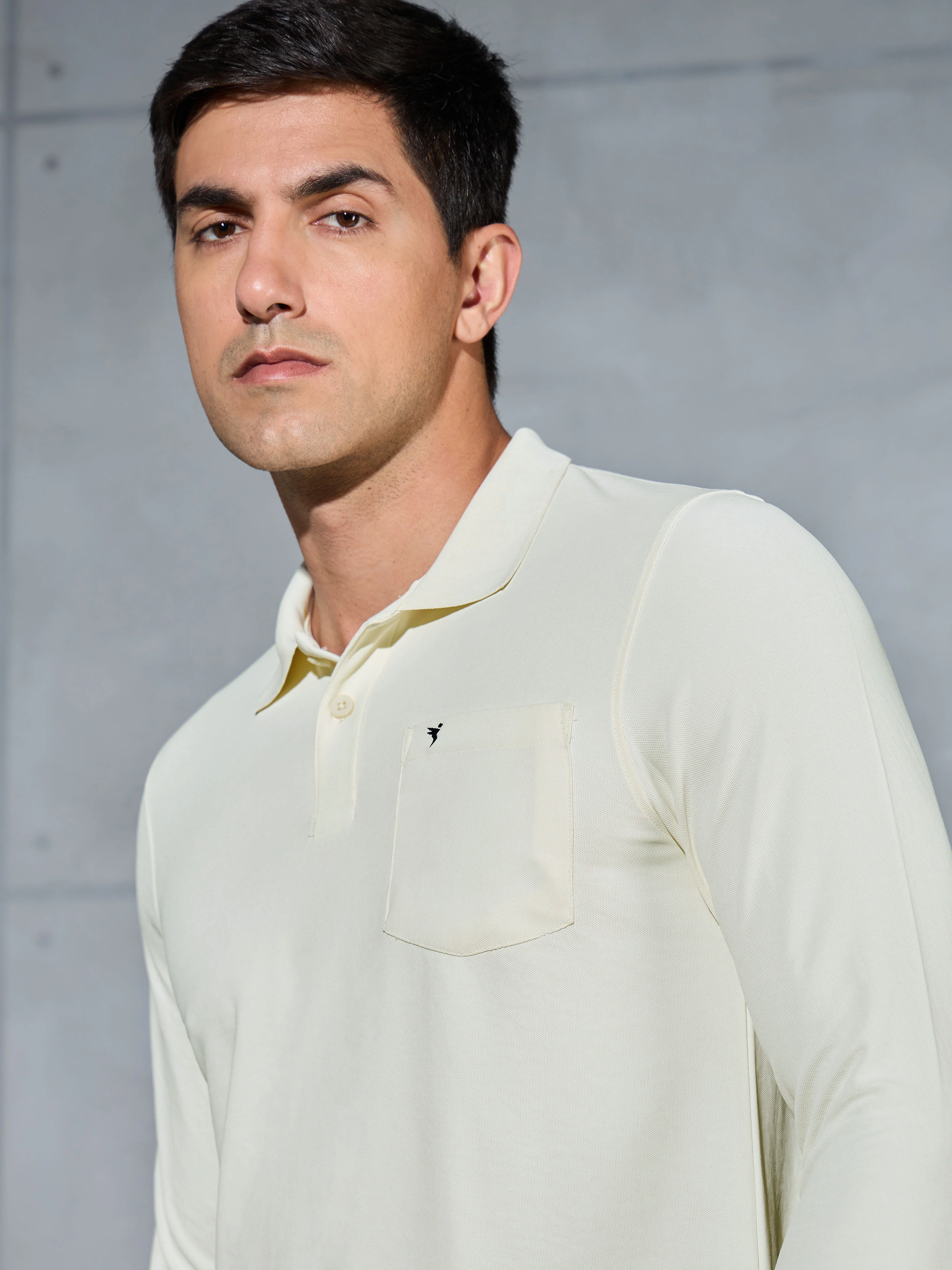 Men Solid Slim Fit Polo T-shirt with MATPIQ - Image 6