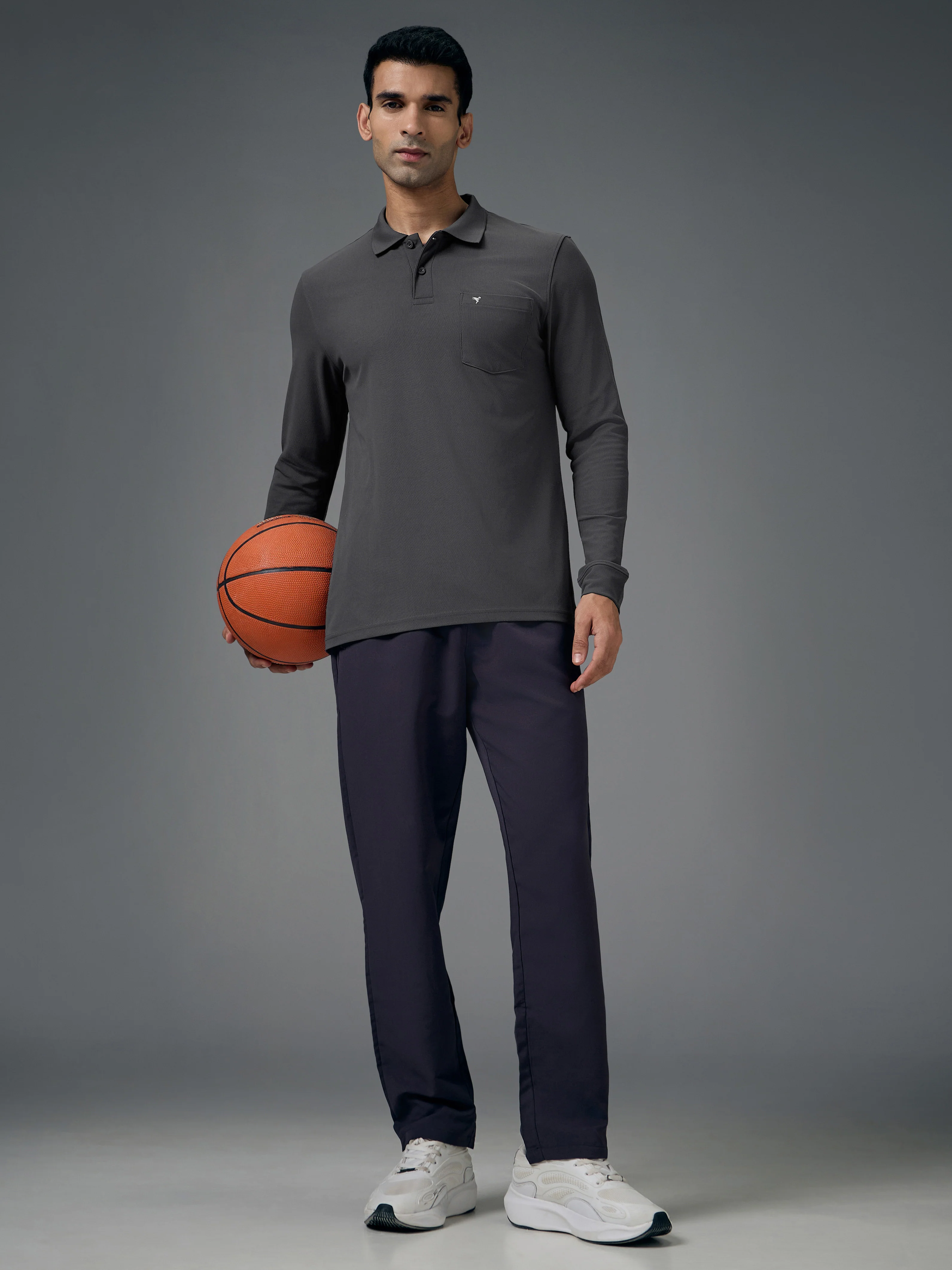 Men Solid Slim Fit Polo T-shirt with MATPIQ - Image 5