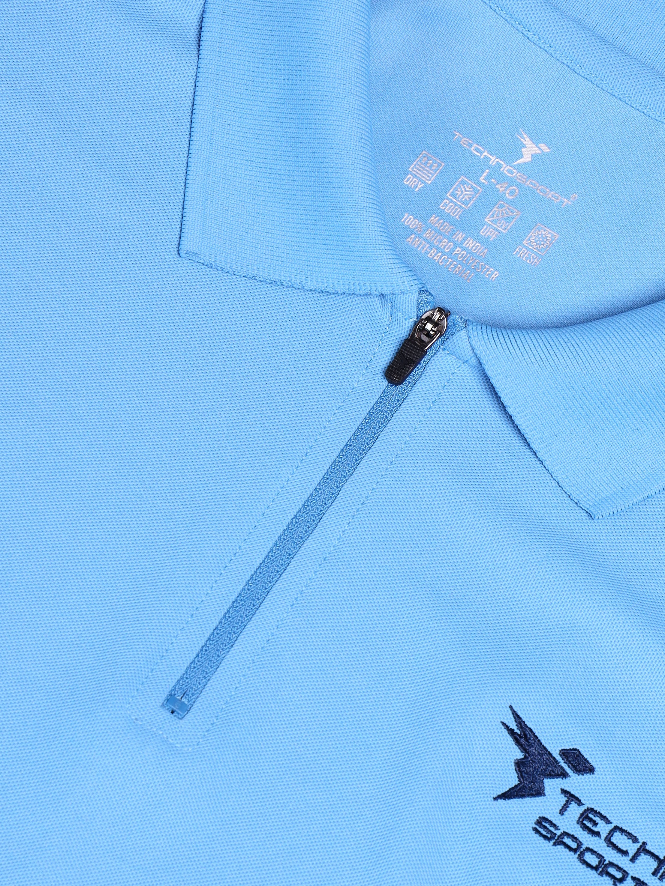 Men Solid Slim Fit Polo T-shirt with MATPIQ - Image 7